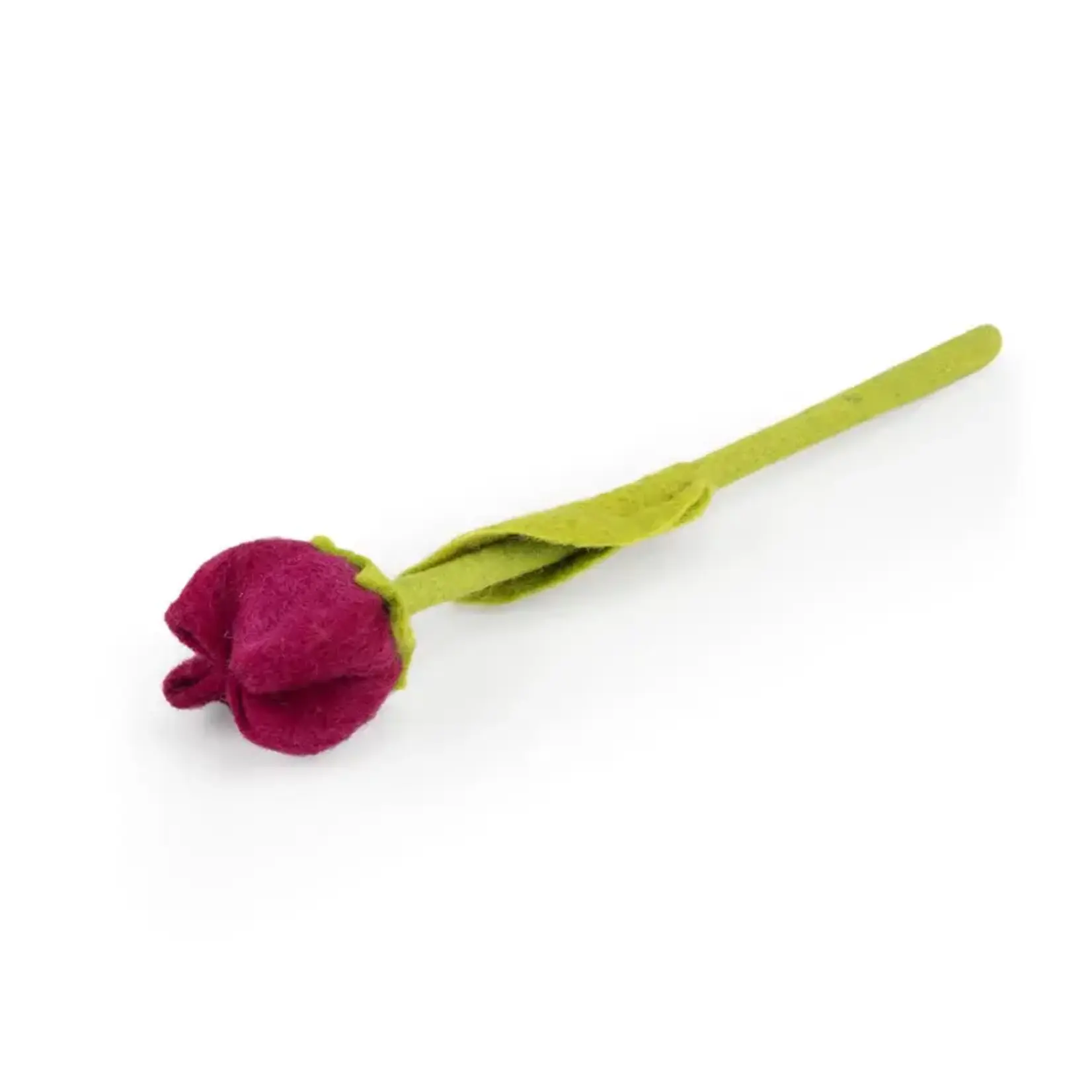 Fairmade Fairtrade voor Sjaal met Verhaal Sjaal met verhaal Tulp Mila Magenta  35 cm Handmade Fairmade uit Nepal