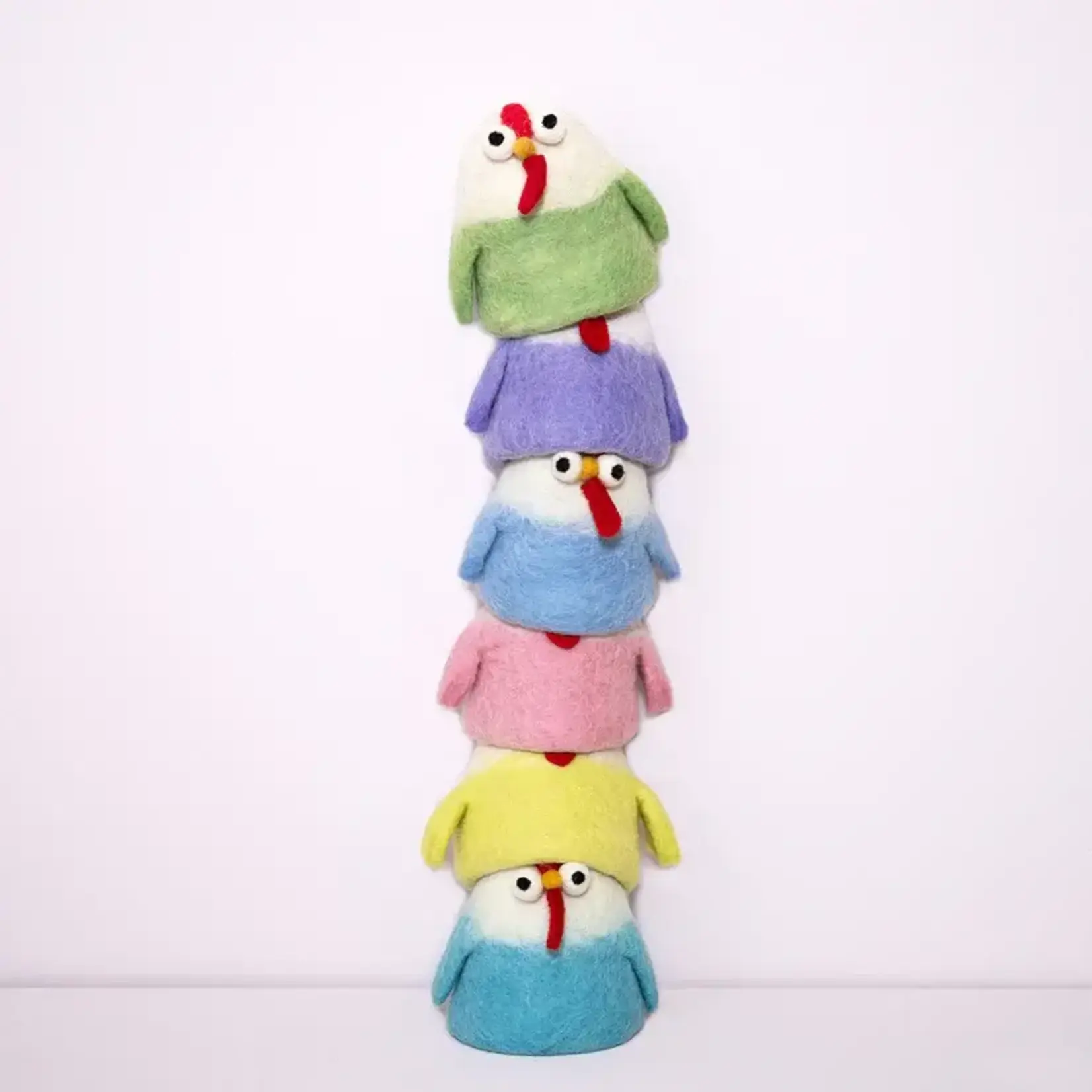 Fairmade Fairtrade voor Sjaal met Verhaal per stuk 1 van 6 Sjaal met verhaal Gekke kip pasteltinten 1 van 6  Sjaal met verhaal 8720986915380