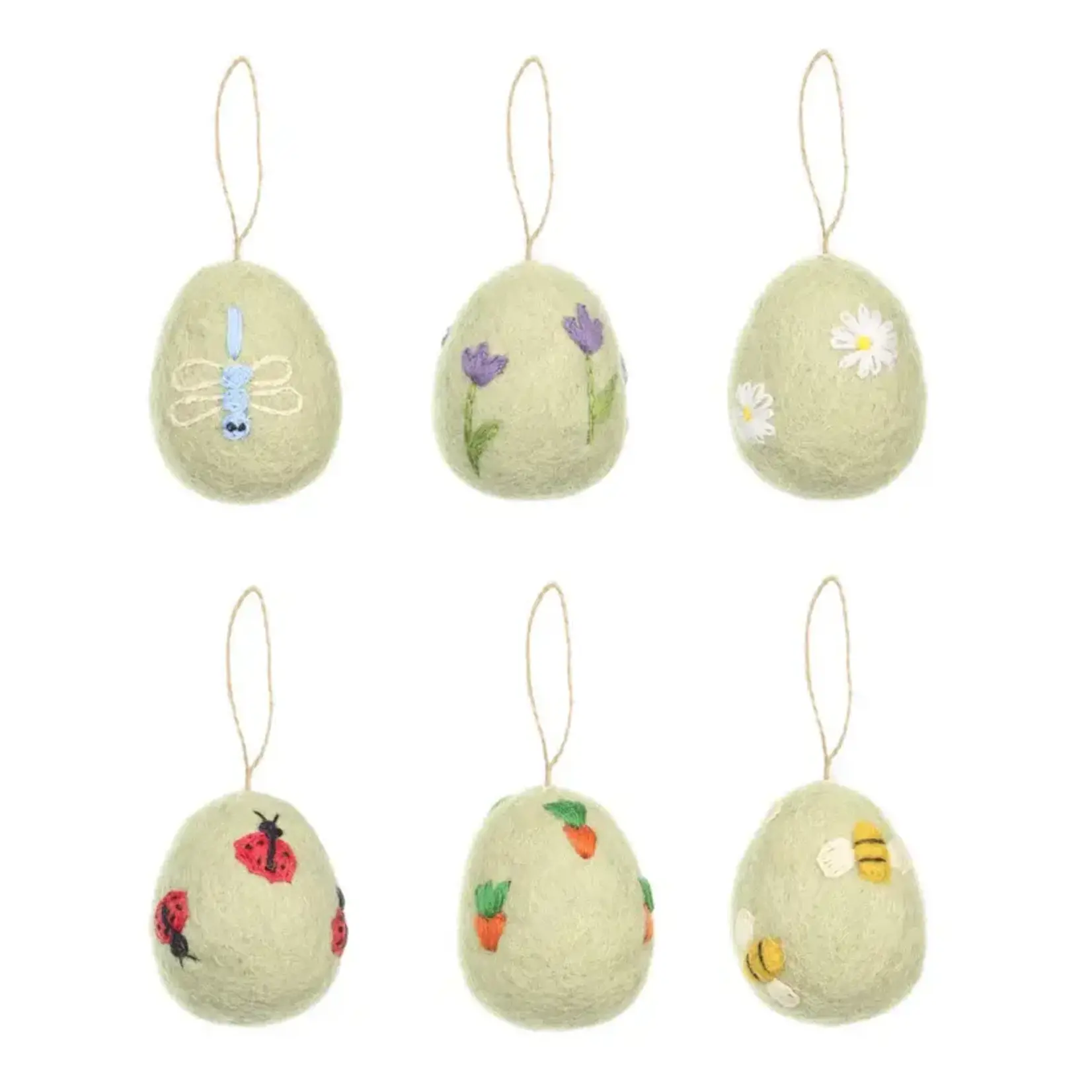 Fairmade Fairtrade voor Sjaal met Verhaal Sjaal met verhaal hanger ei funny bunny 1 van 6 Handmade Fairmade uit Nepal