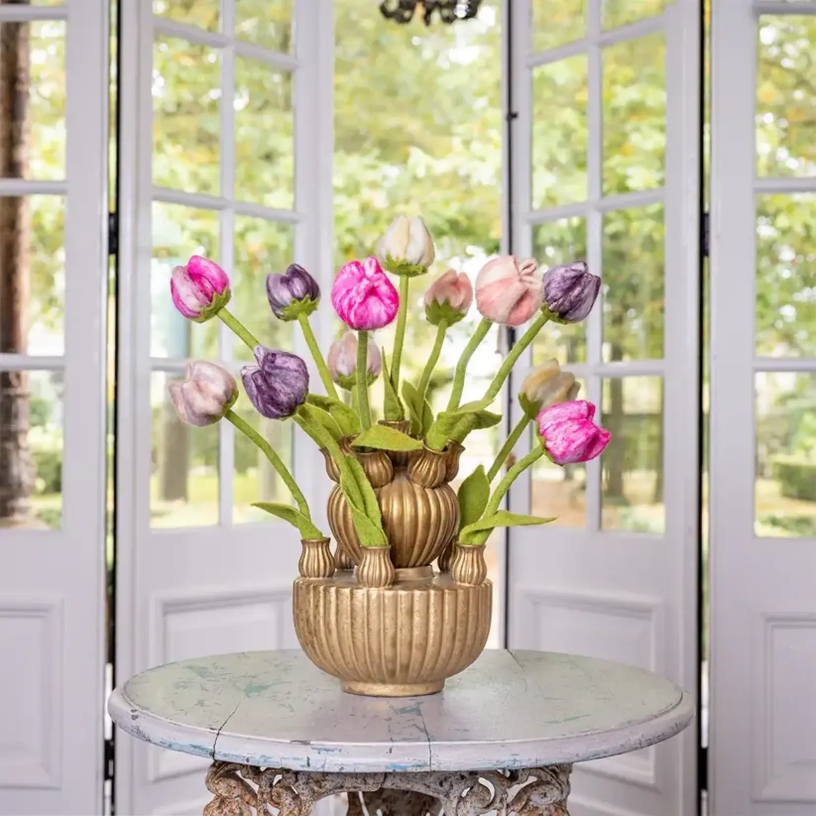 Fairmade Fairtrade voor Sjaal met Verhaal Sjaal met verhaal Tulp in 2 kleuren 1 van 5 Handmade Fairmade uit Nepal