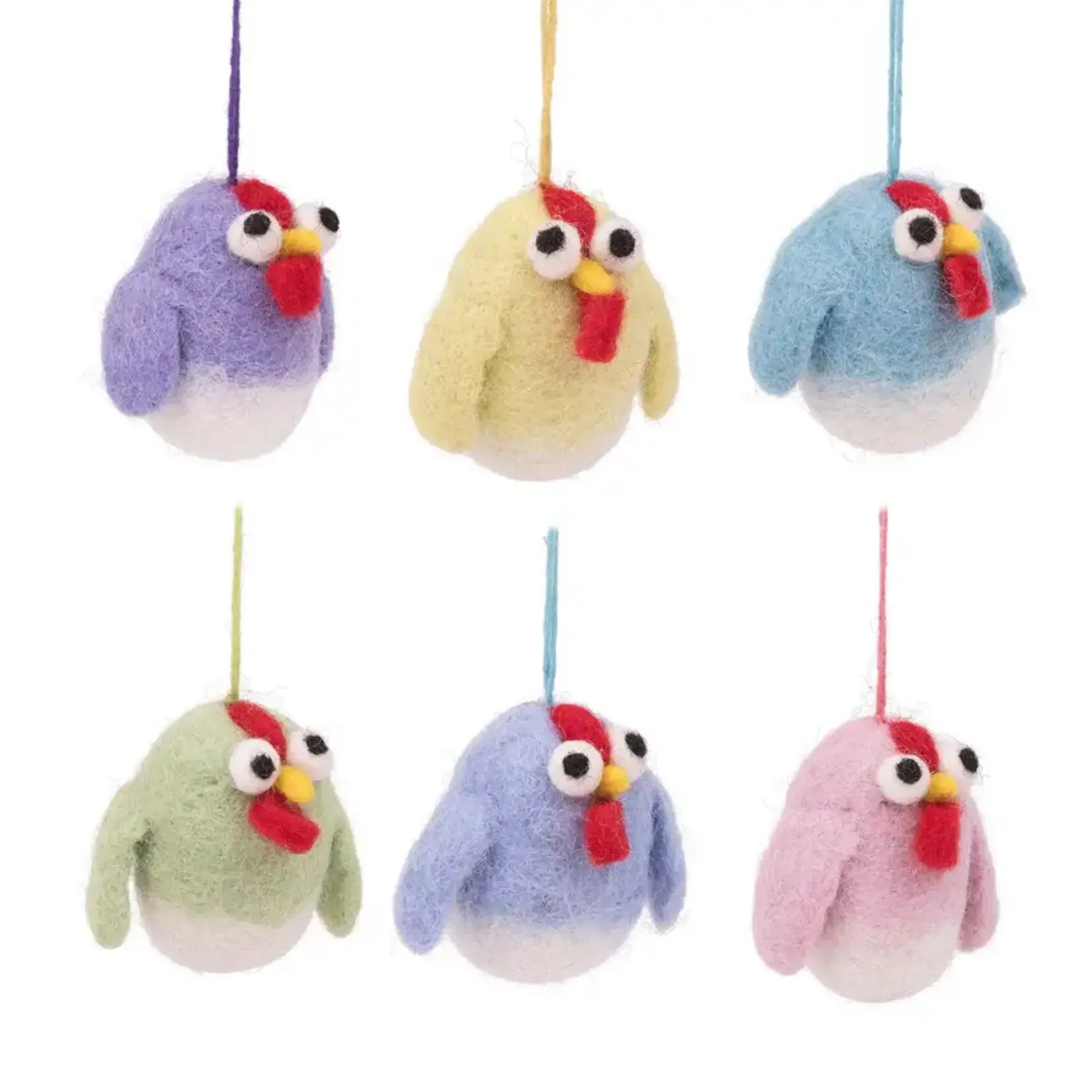 Fairmade Fairtrade voor Sjaal met Verhaal Sjaal met verhaal hanger gekke kip 1 van 6 Handmade Fairmade uit Nepal