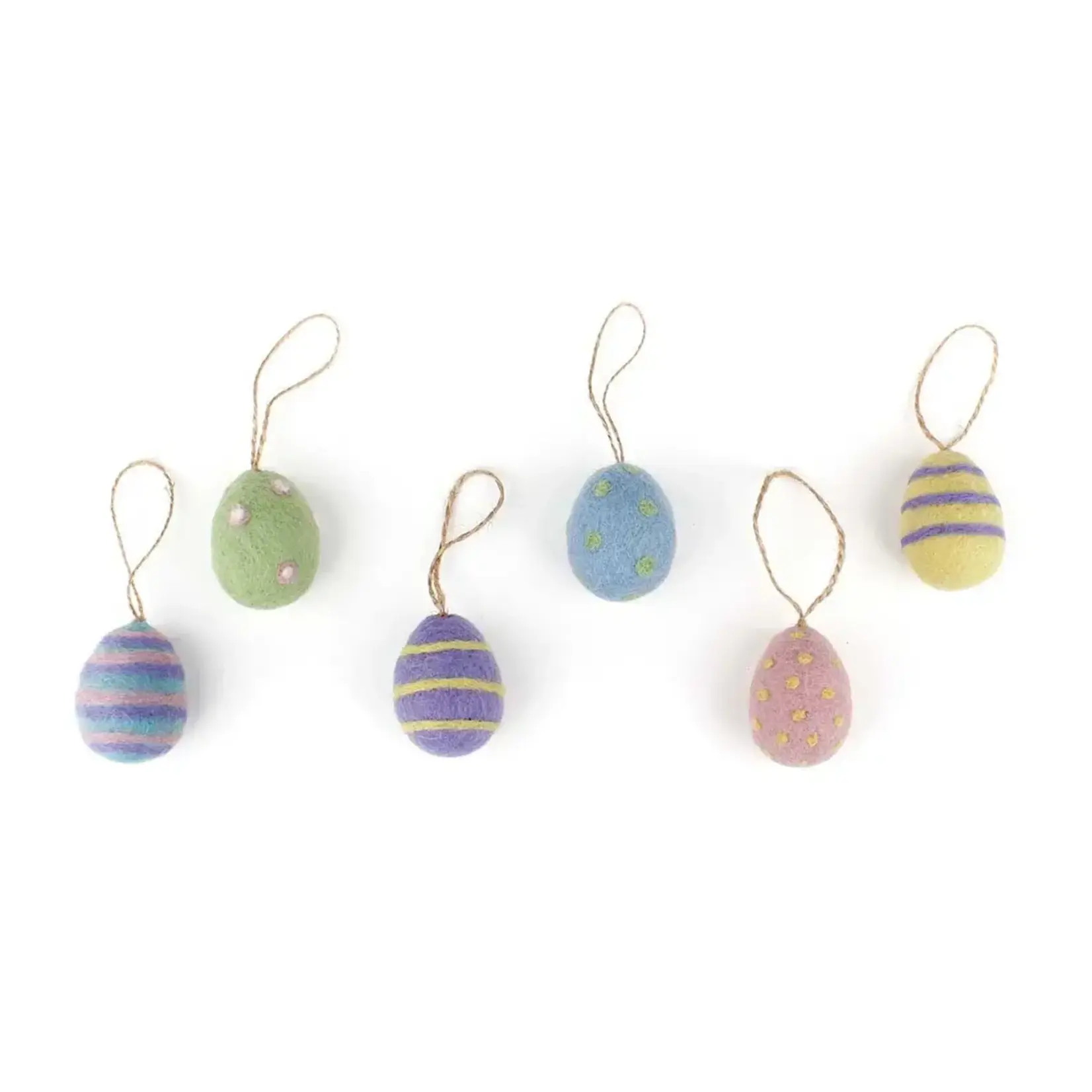 Fairmade Fairtrade voor Sjaal met Verhaal Sjaal met verhaal Hanger paasei pastel large 1 van 6 verschillende paas eieren.