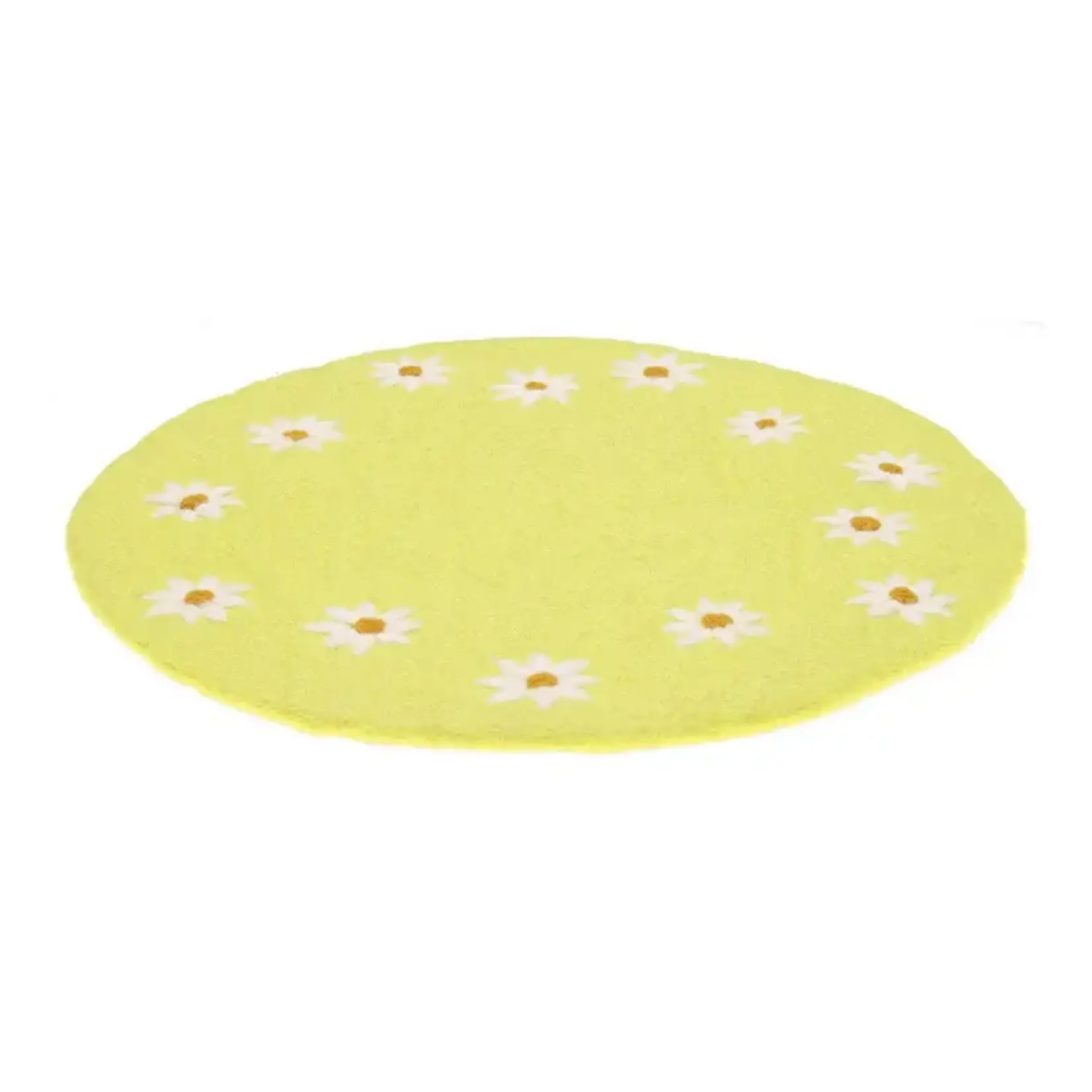 Fairmade Fairtrade voor Sjaal met Verhaal Sjaal met Verhaal 35 cm onderzetter placemat Margrietjes Geel