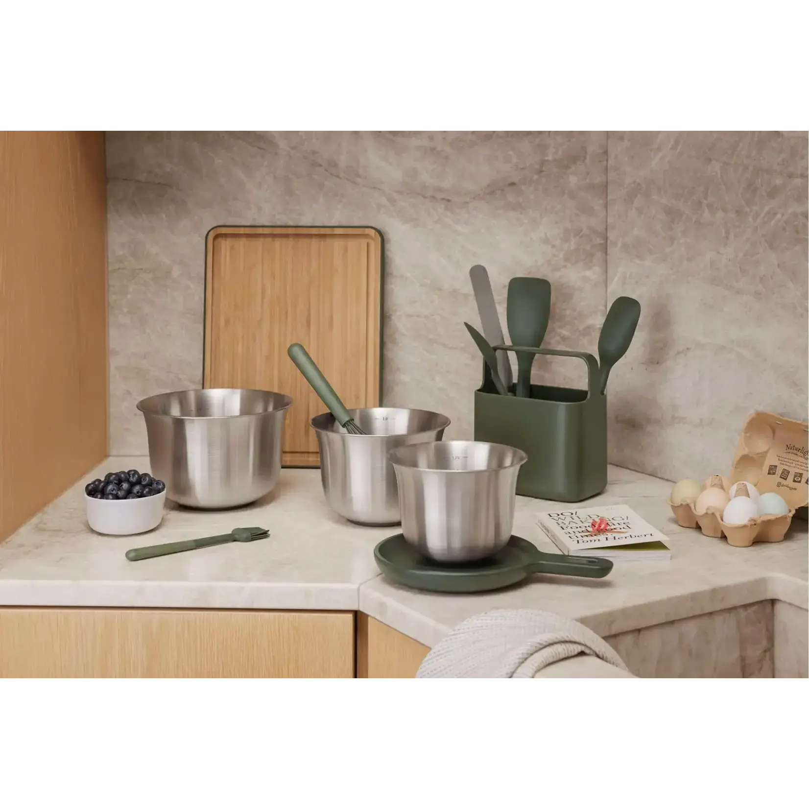 Eva Solo Eva Solo Green Tools mix kommen 1500, 2300 & 3300 ml beslag kom rvs Eva Solo 301543