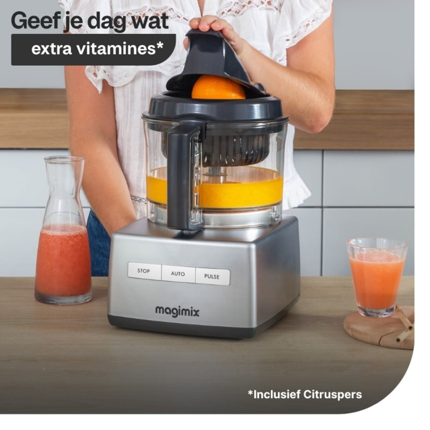 Magimix Magimix 3200 Zwart XL vulopening met citruspers Magimix 3200XL MM85326NL