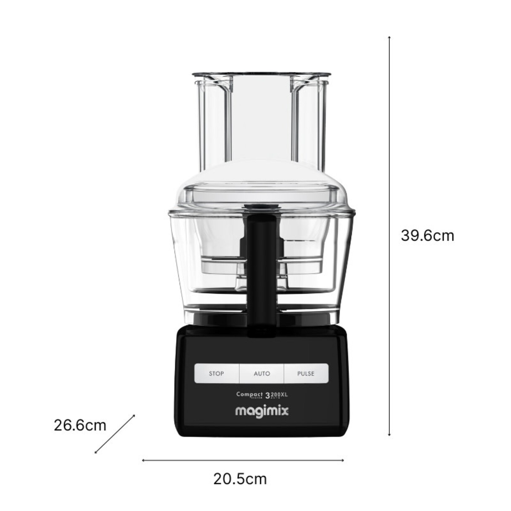 Magimix Magimix 3200 Zwart XL vulopening met citruspers Magimix 3200XL MM85326NL