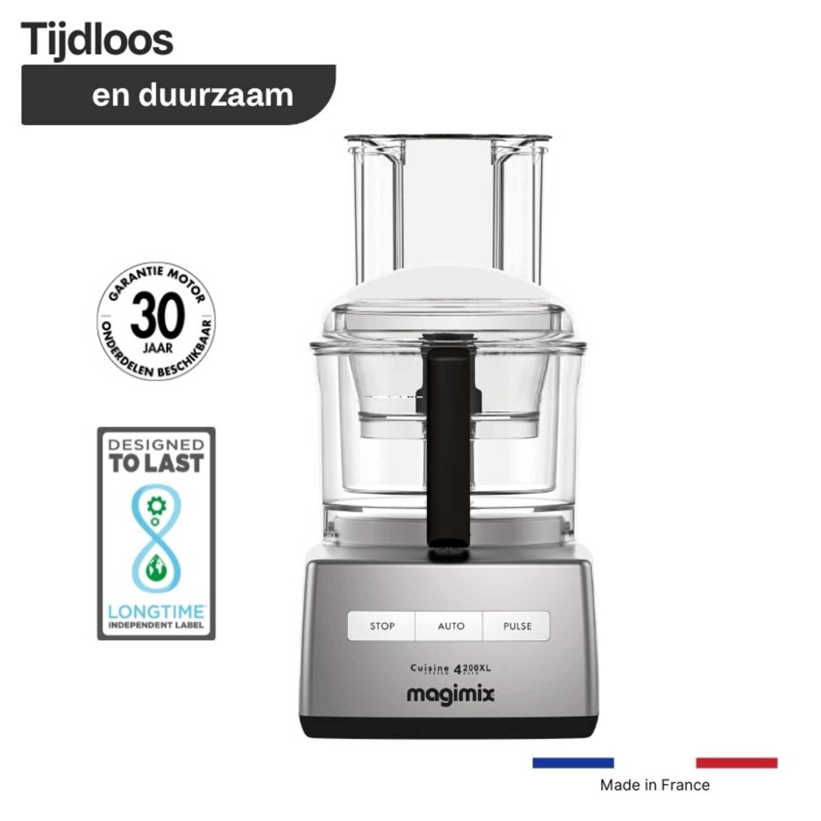 Magimix Magimix 4200 Mat Chroom mat XL vulopening Magimix 4200XL MM18471NL