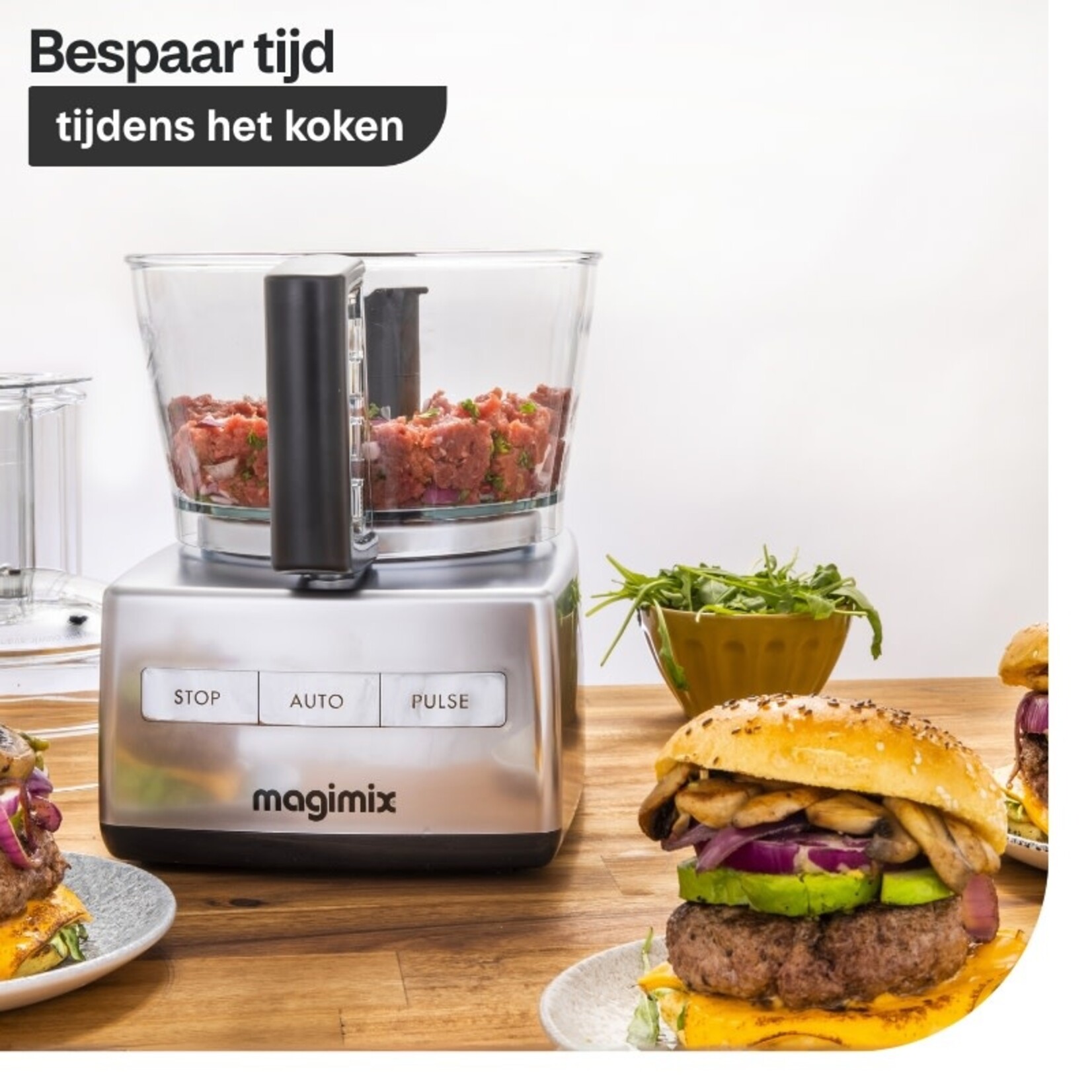 Magimix Magimix 4200 Mat Chroom mat XL vulopening Magimix 4200XL MM18471NL