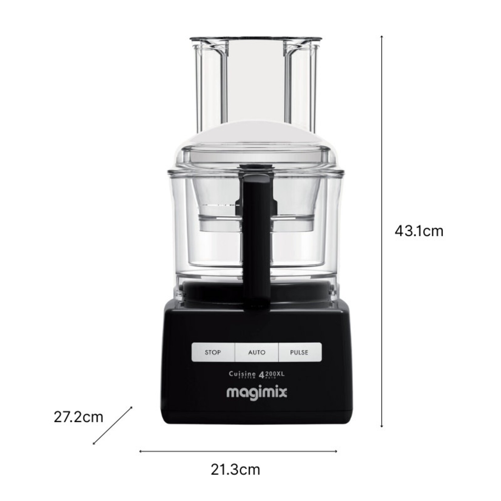 Magimix Magimix 4200 Zwart XL vulopening Magimix 4200XL MM18473NL