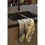 Vaat Amsterdam Kitchen Couture Vaat Gift set I love leopard black sand gold Theedoek en keukendoek Vaat GS0044