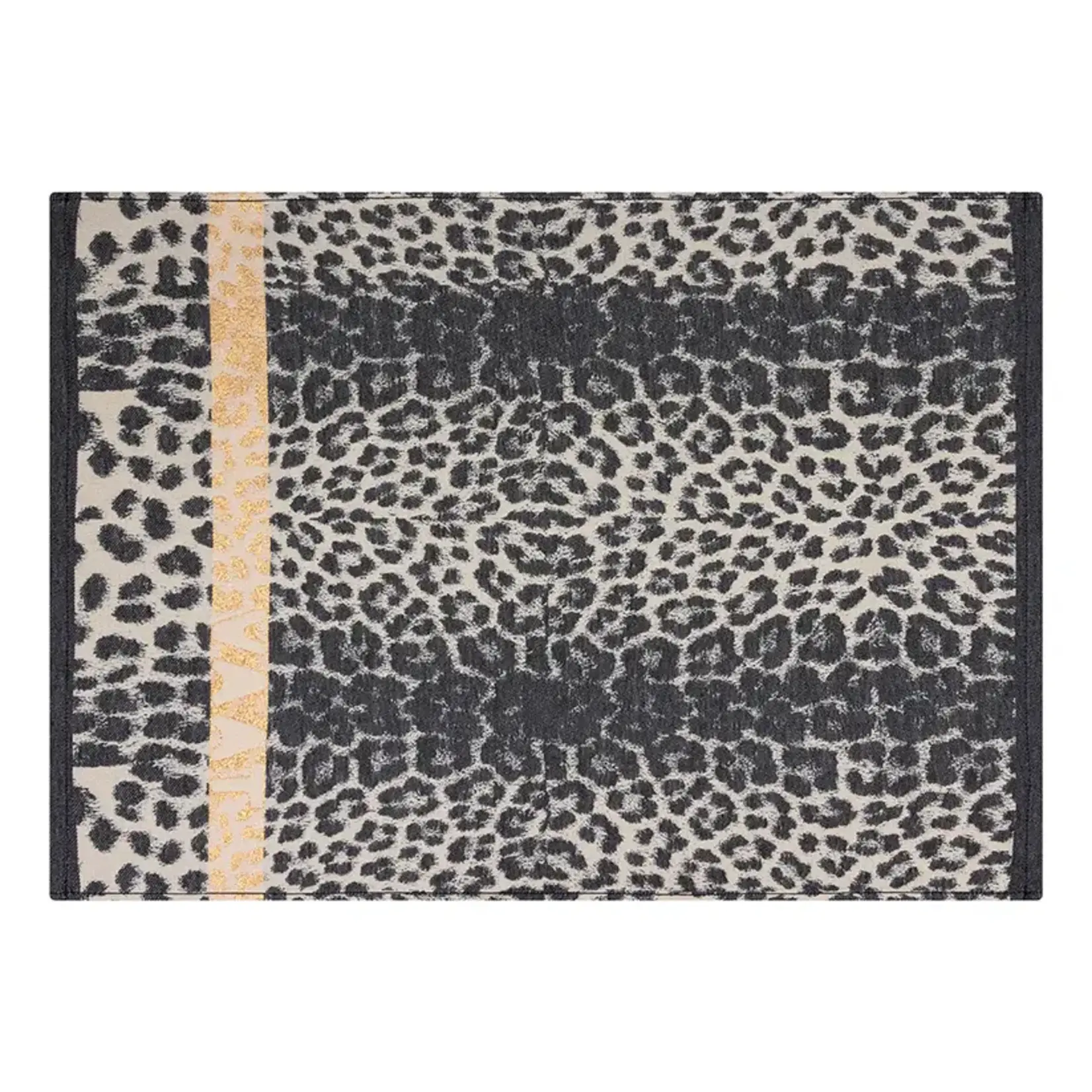 Vaat Amsterdam Kitchen Couture Vaat Gift set I love leopard black sand gold Theedoek en keukendoek Vaat GS0044