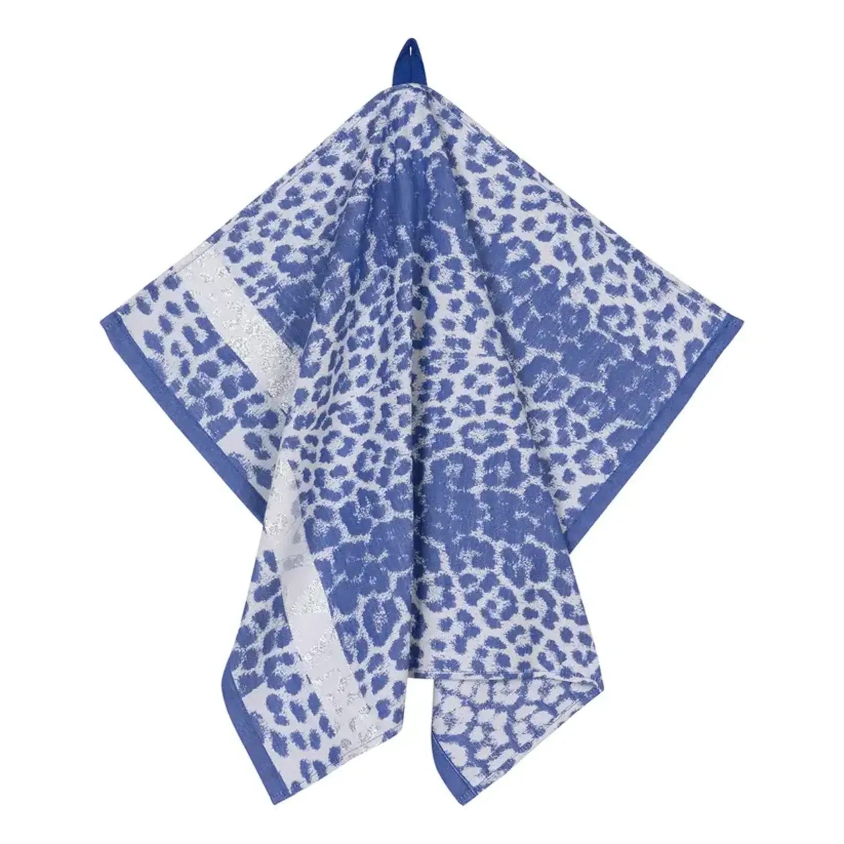 Vaat Amsterdam Kitchen Couture Vaat Gift set I love leopard Royal Blue grey silver Theedoek en keukendoek Vaat GS0072