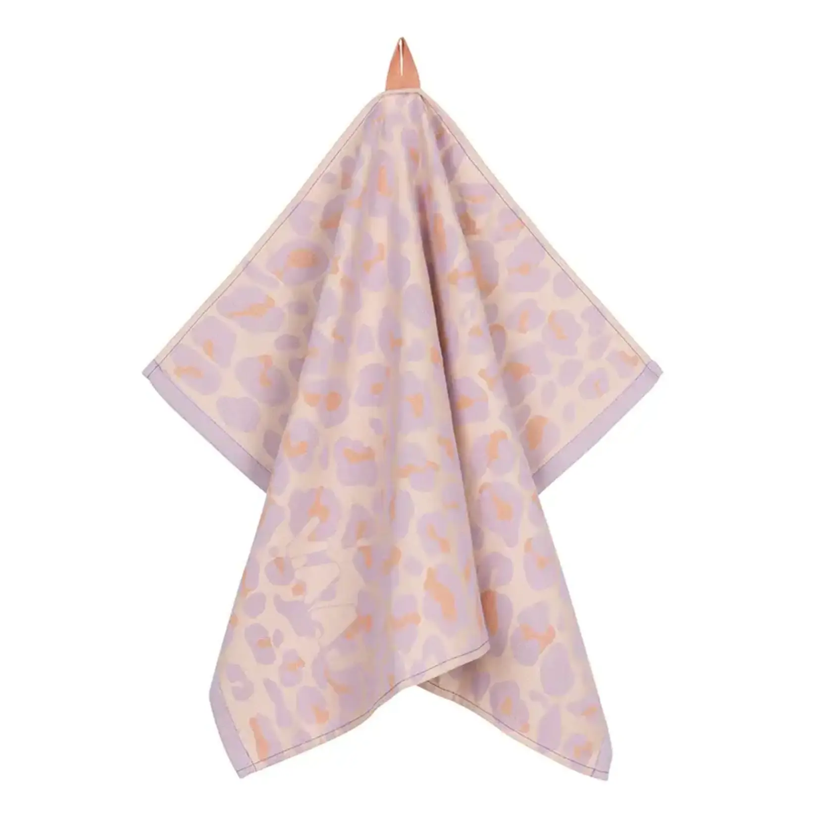 Vaat Amsterdam Kitchen Couture Vaat Gift set I love leopard Lilac Peach Theedoek en keukendoek Vaat GS0046