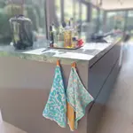 Vaat Amsterdam Kitchen Couture Vaat Gift set I love leopard Tiffany turquoise Hermès oranje Theedoek en keukendoek Vaat GS0047