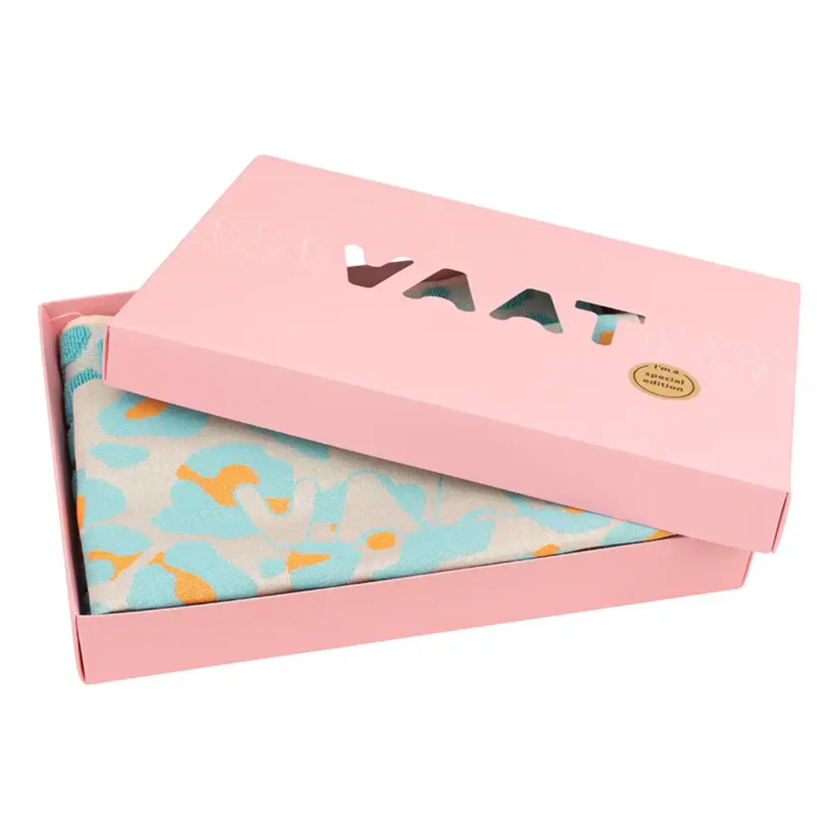 Vaat Amsterdam Kitchen Couture Vaat Gift set I love leopard Tiffany turquoise Hermès oranje Theedoek en keukendoek Vaat GS0047