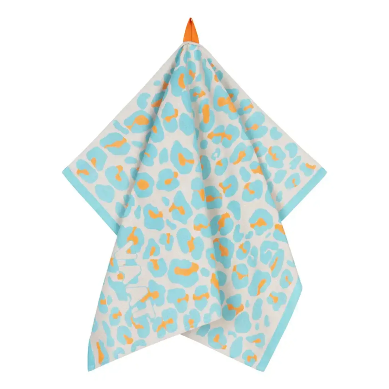 Vaat Amsterdam Kitchen Couture Vaat Gift set I love leopard Tiffany turquoise Hermès oranje Theedoek en keukendoek Vaat GS0047