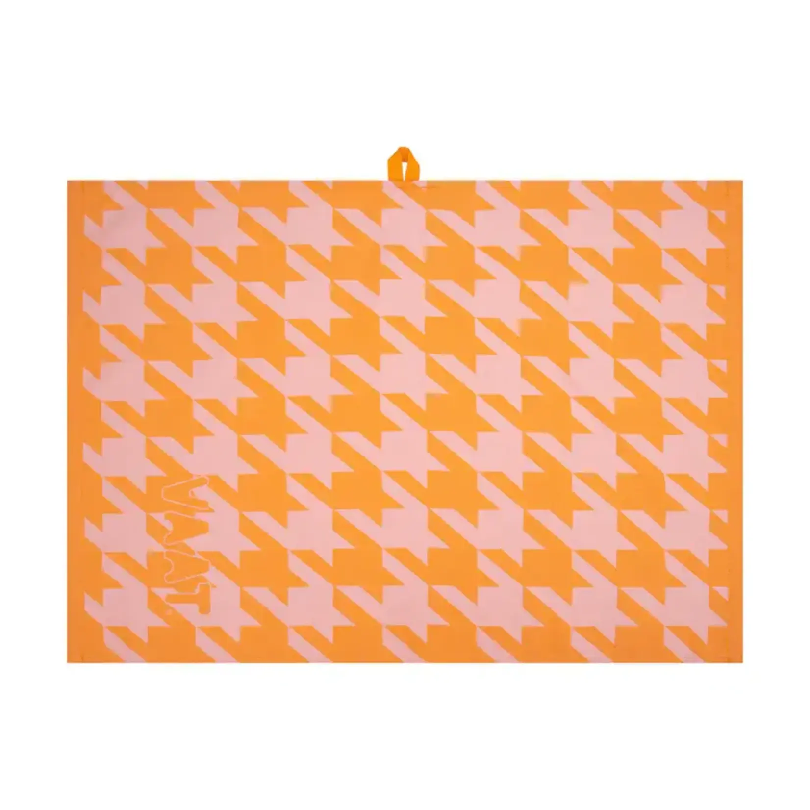 Vaat Amsterdam Kitchen Couture Vaat Gift set Pied de poule Orange Pink Theedoek en keukendoek Vaat GS0004