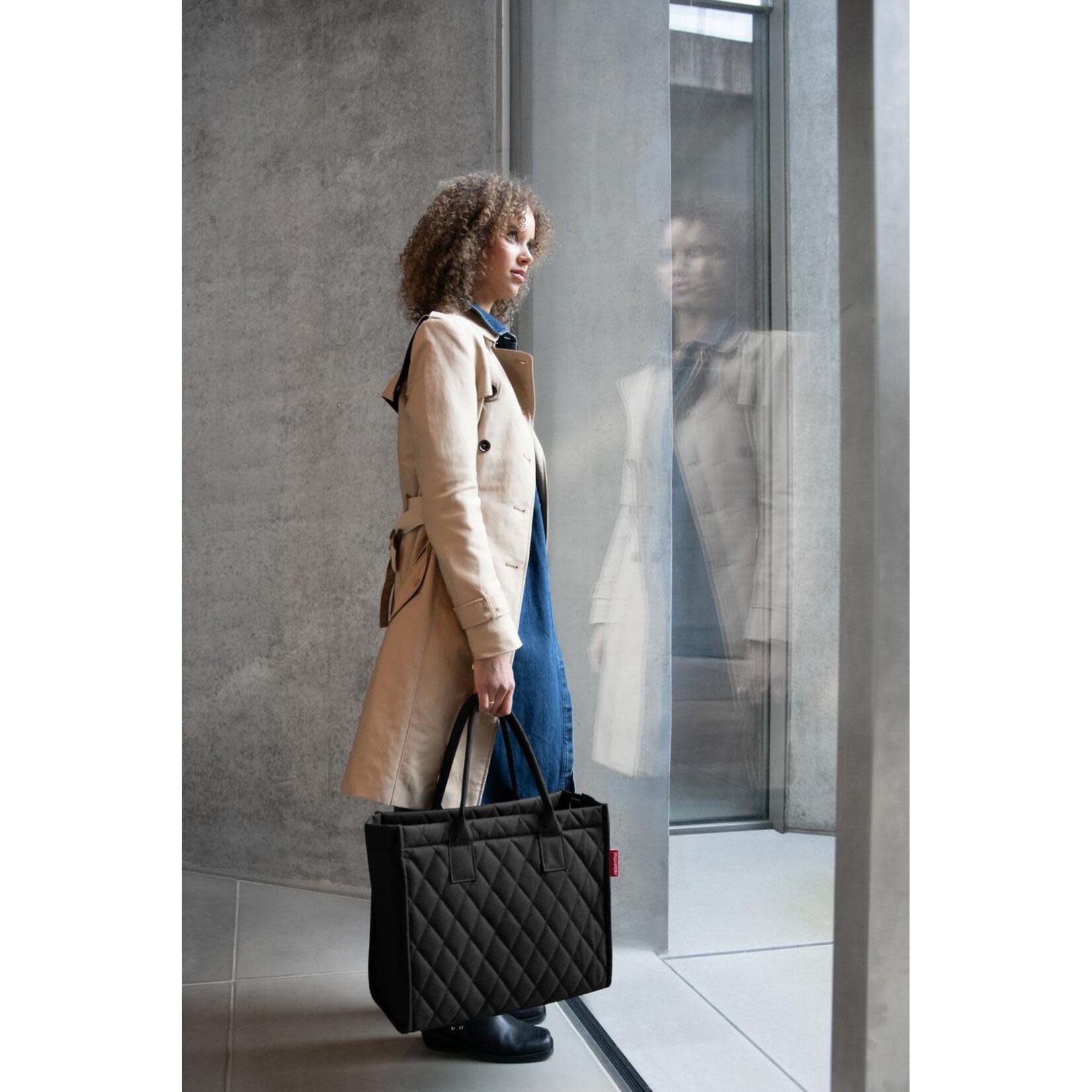 Reisenthel Rhombus Black Daily Shopper Business Reisenthel Business Rhombus Black Reisenthel GP7059