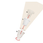 Kuchenprofi adapter om spuitmondjes te kunnen wisselen tijdens werken met spuitzak Kuchenprofi 0805450900