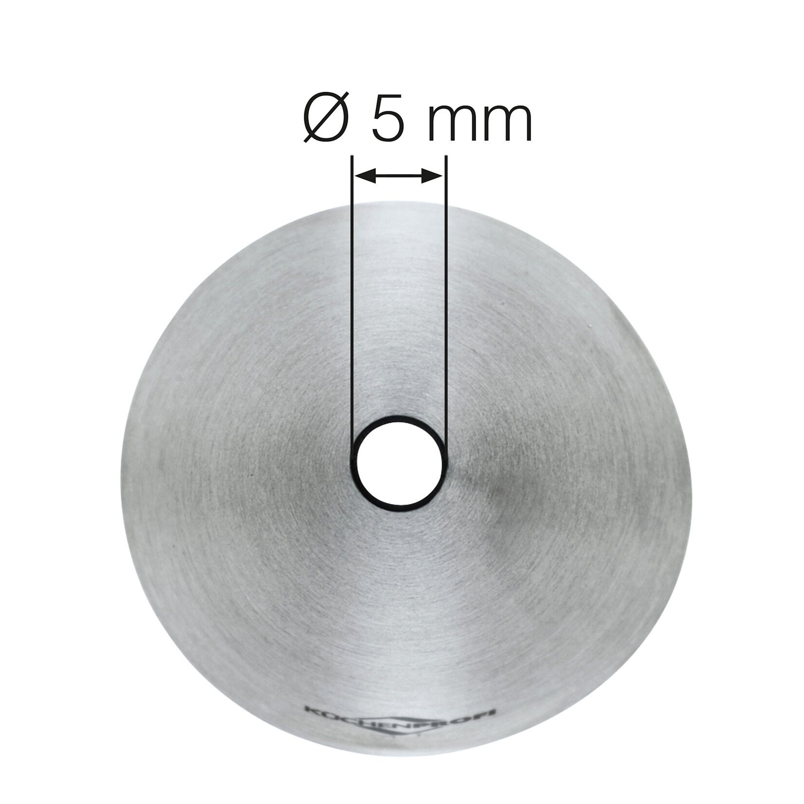 Kuchenprofi 5 mm rvs Bismarck spuitmondje vulspuitmond met lange dunne buis Kuchenprofi 0805462805