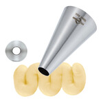 Kuchenprofi 10 mm rvs spuitmondje glad rond Kuchenprofi 0805472810