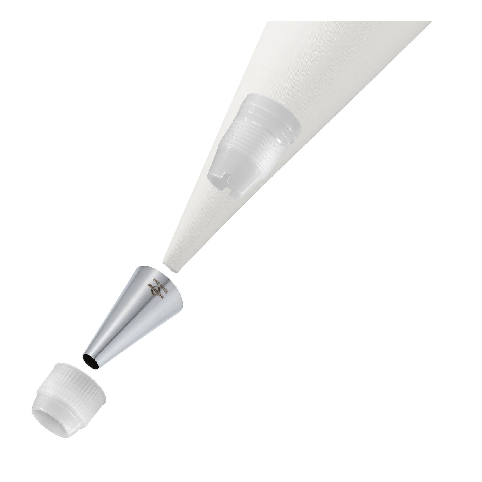 Kuchenprofi 10 mm rvs spuitmondje glad rond Kuchenprofi 0805472810