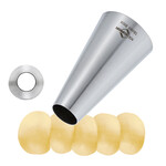 Kuchenprofi 14 mm rvs spuitmondje glad rond Kuchenprofi 0805472814