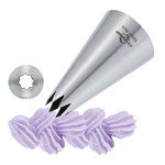 Kuchenprofi 10 mm rvs spuitmondje kartel ster Kuchenprofi 0805482810