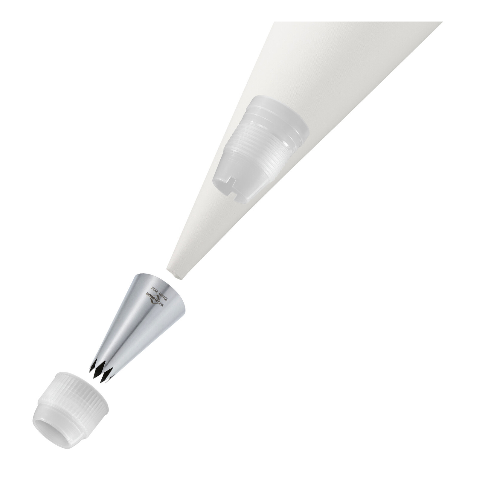 Kuchenprofi 10 mm rvs spuitmondje kartel ster Kuchenprofi 0805482810