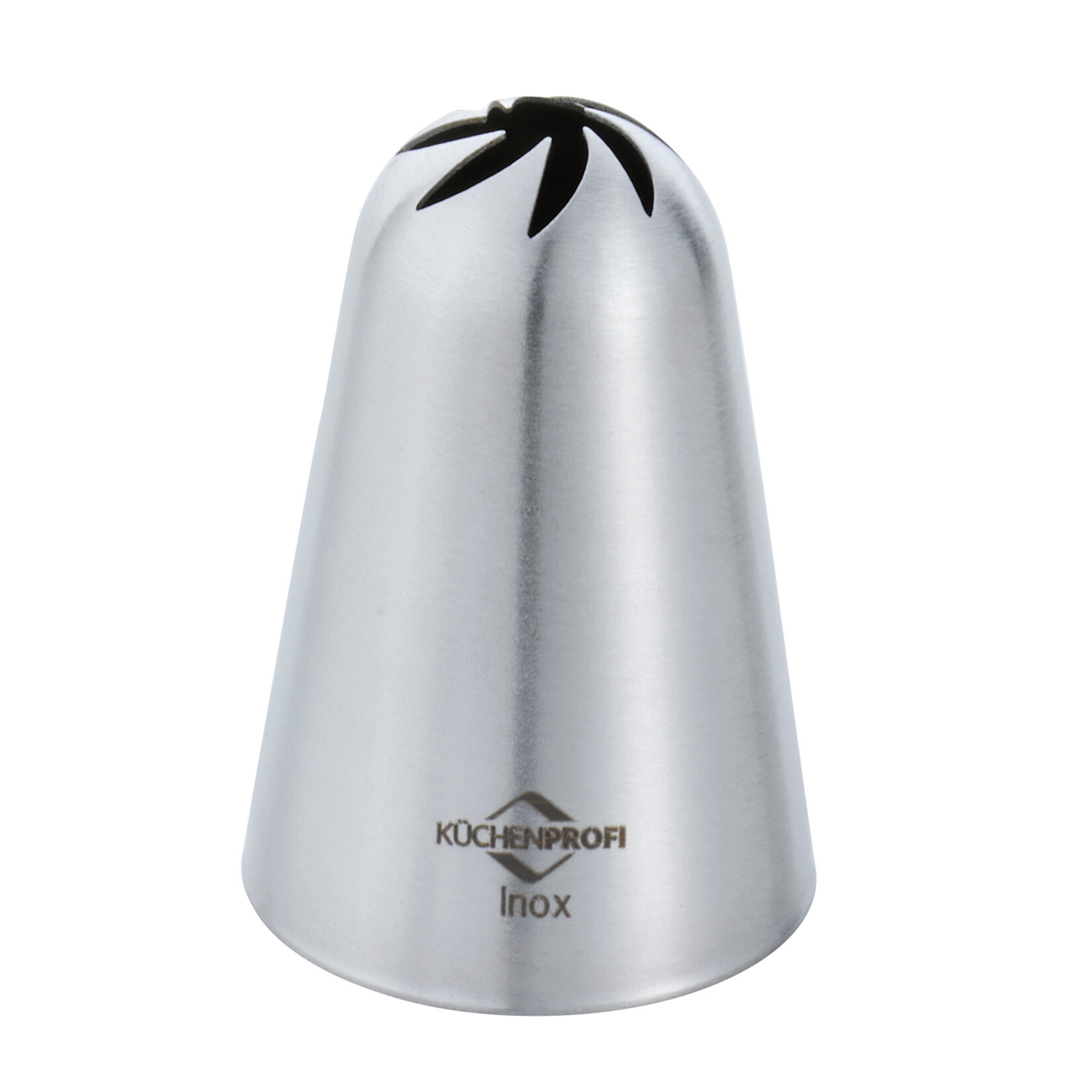 Kuchenprofi 14 mm rvs spuitmondje kartel rozet gedraaid dicht geduwde kartels Kuchenprofi 0805502814