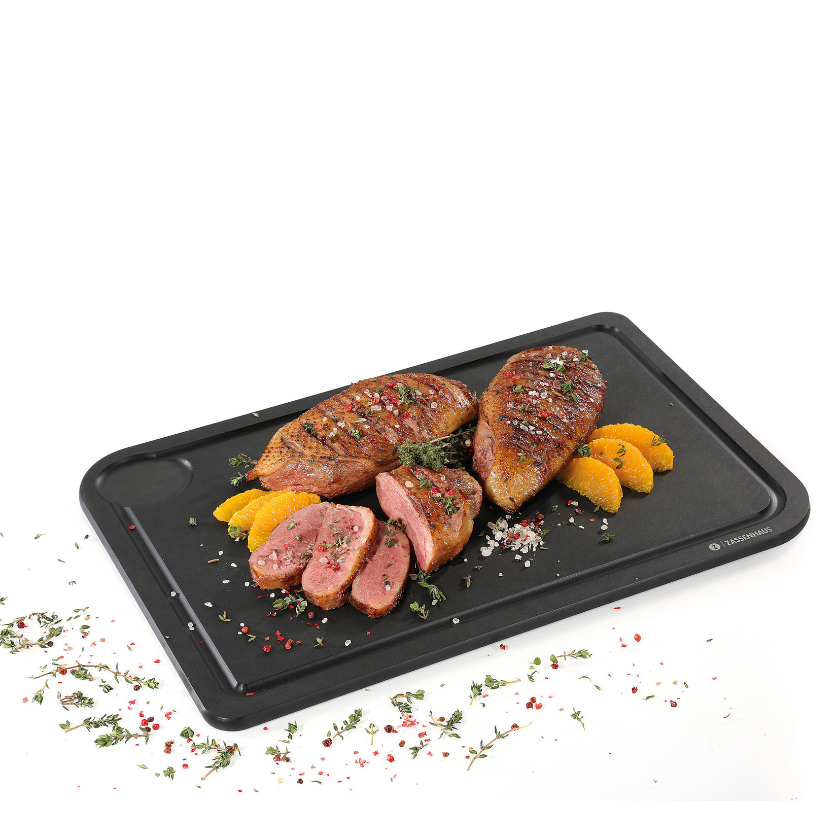 Zassenhaus papiercomposiet sapgoot snijplank 420x275x9 mm Zassenhaus Comfort Plus 053760