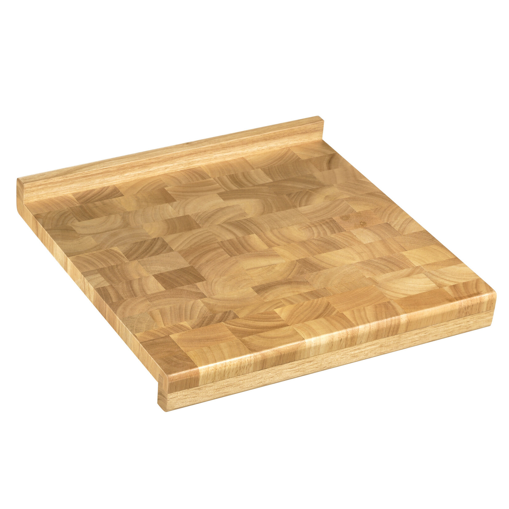 Zassenhaus 390 x 390 x 45 mm werkblad plank kopshout rubberwood Zassenhaus 050929