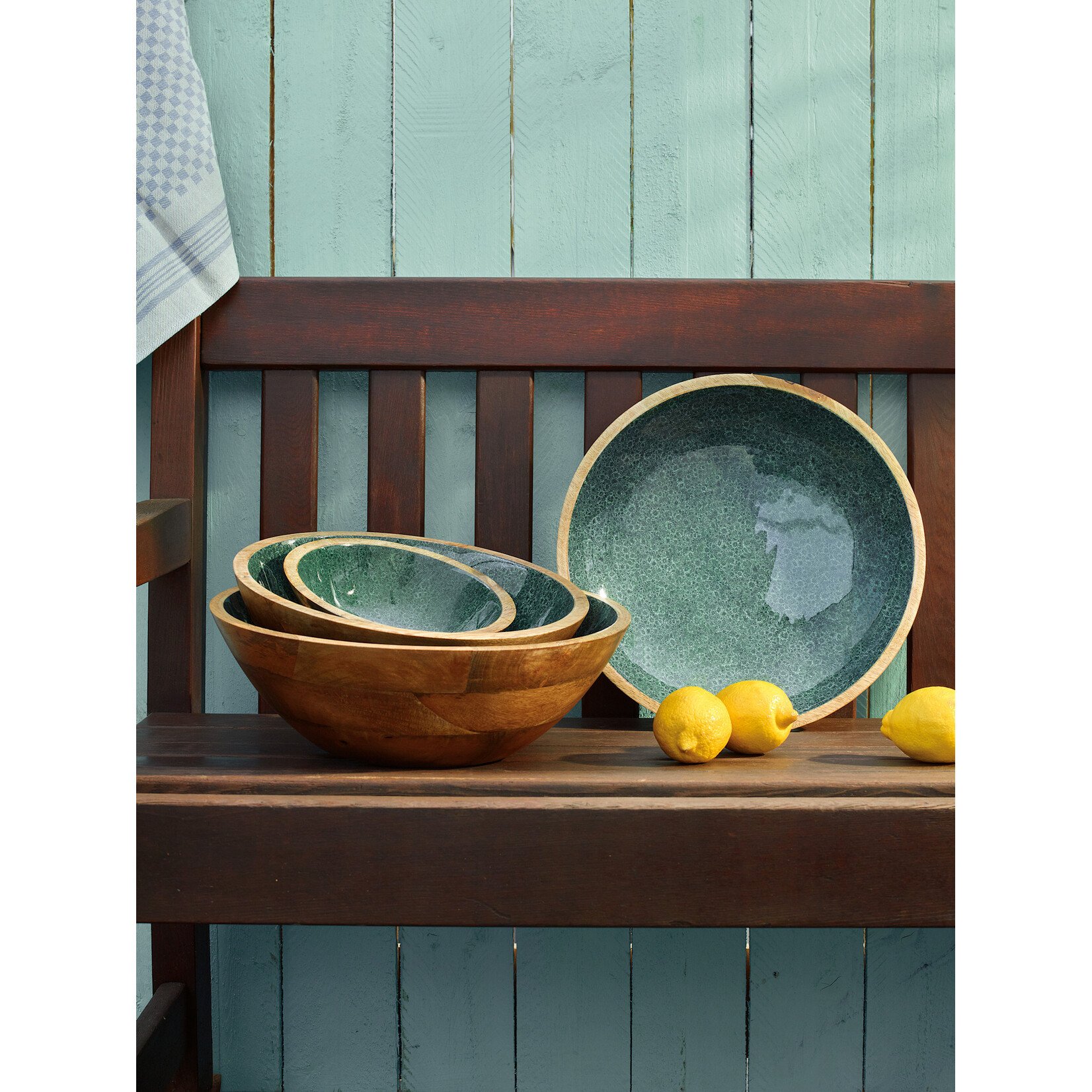 Zassenhaus Zassenhaus Schaal Mineral Coal Mango hout slaschaal 30 cm Zassenhaus 080513