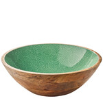 Zassenhaus Zassenhaus Schaal Brush Green Mango hout slaschaal 35 cm Zassenhaus 080421