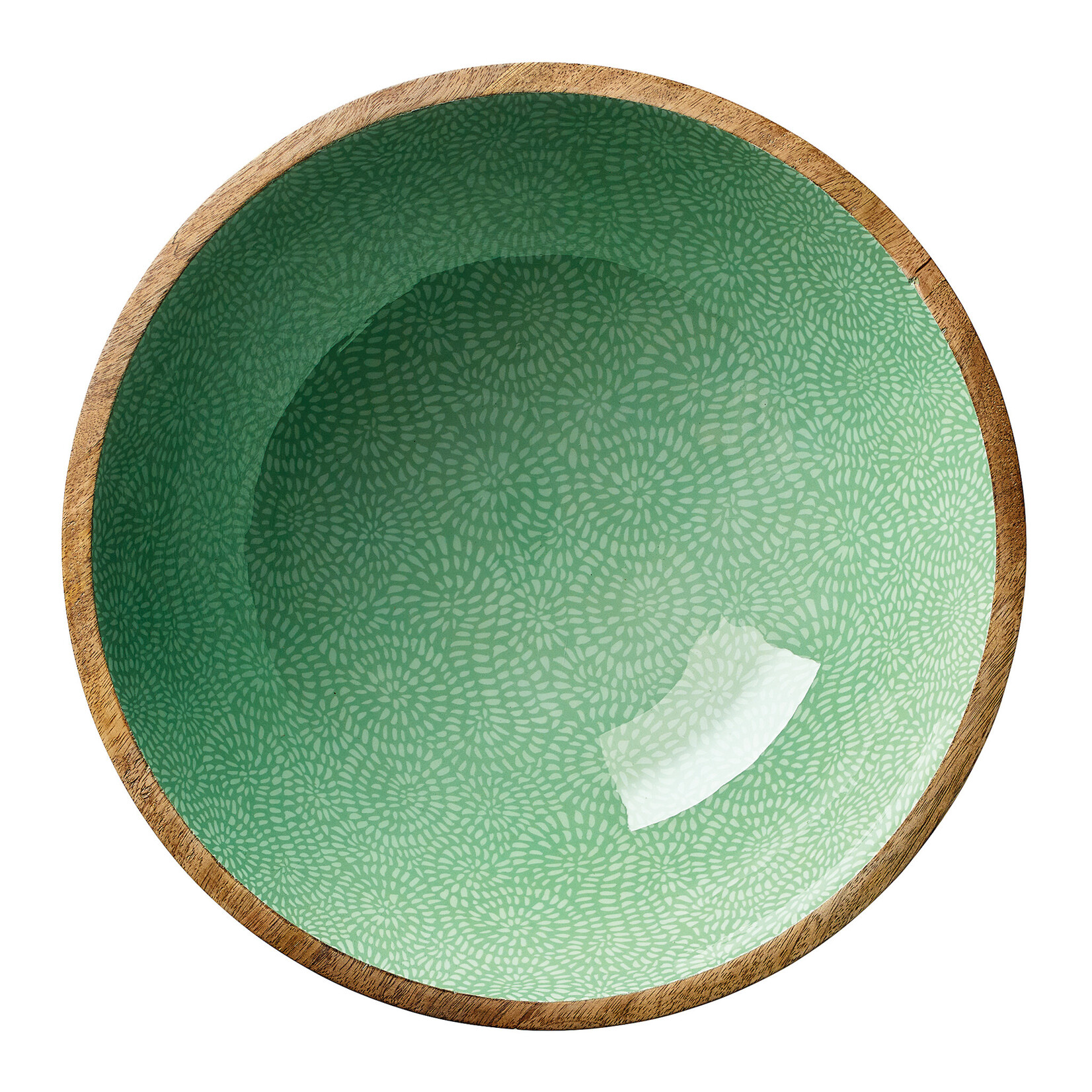 Zassenhaus Zassenhaus Schaal Brush Green Mango hout slaschaal 35 cm Zassenhaus 080421