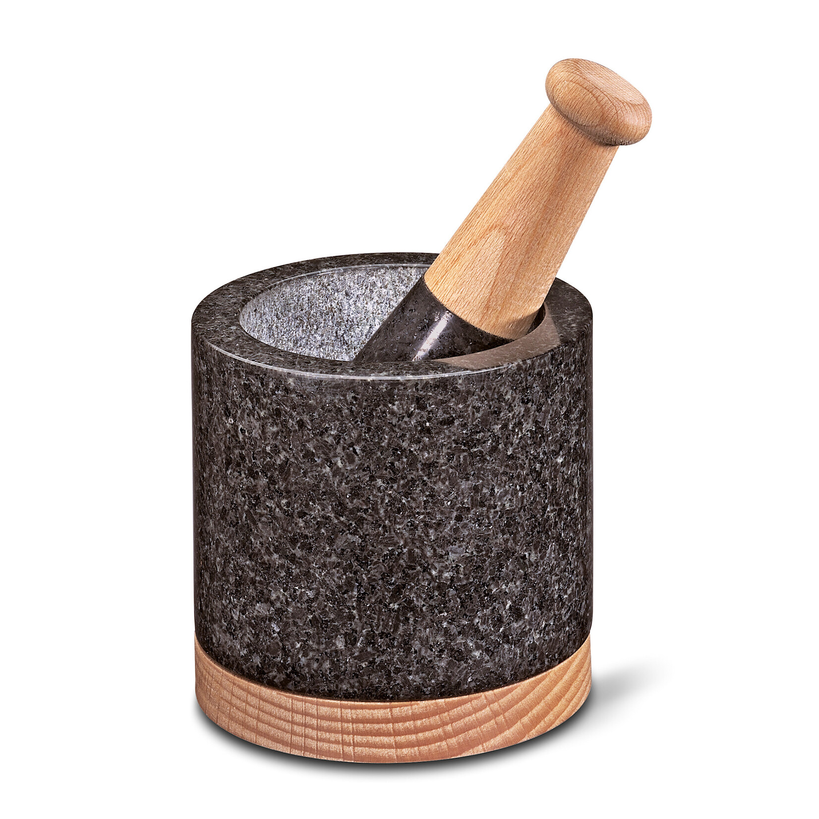 Cilio Cilio Vijzel Merkur Ø 10 cm Vijzel graniet met beuken Cilio 420364