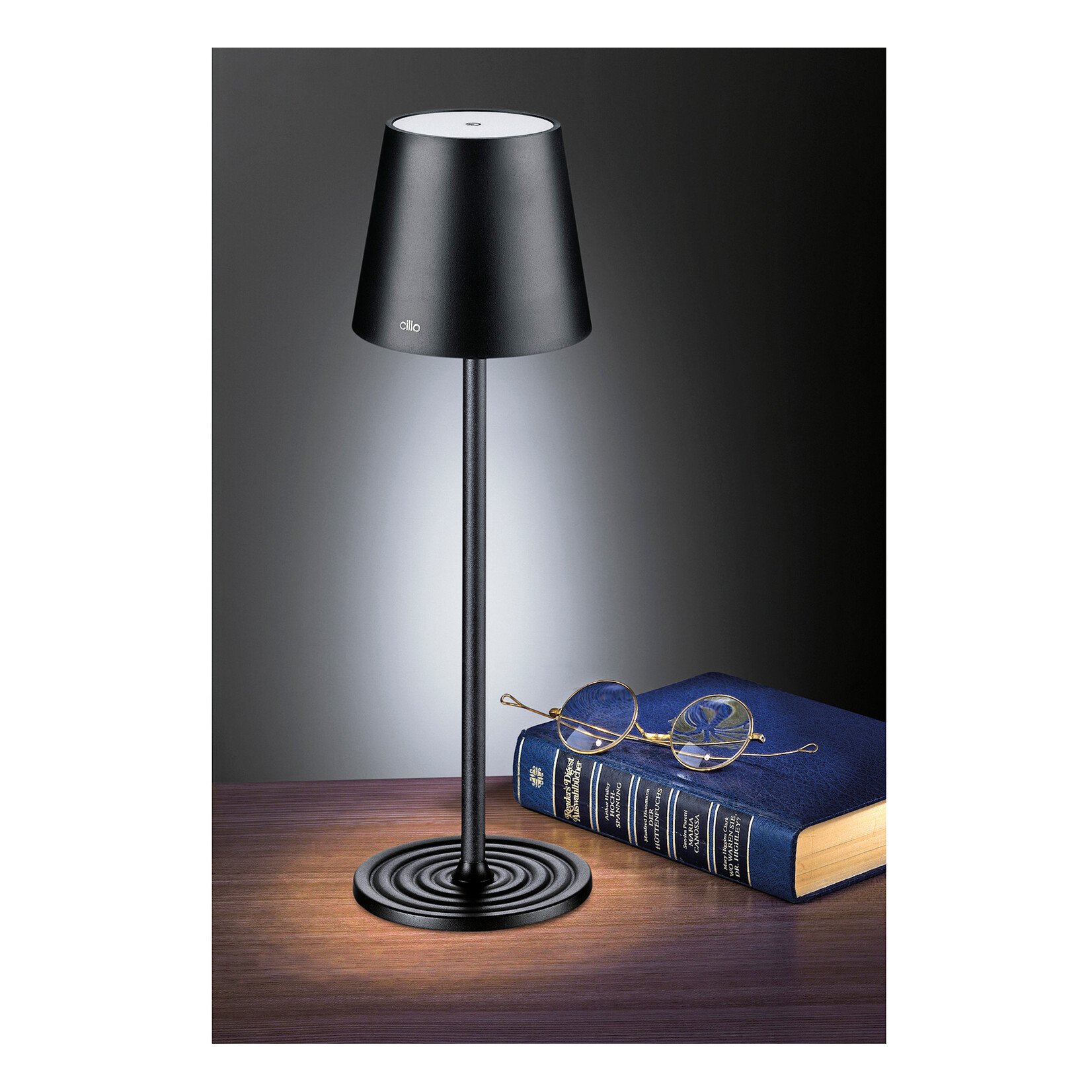 Cilio Zwarte Led tafel lamp Cilio Sole Led lamp zwart Cilio 190830