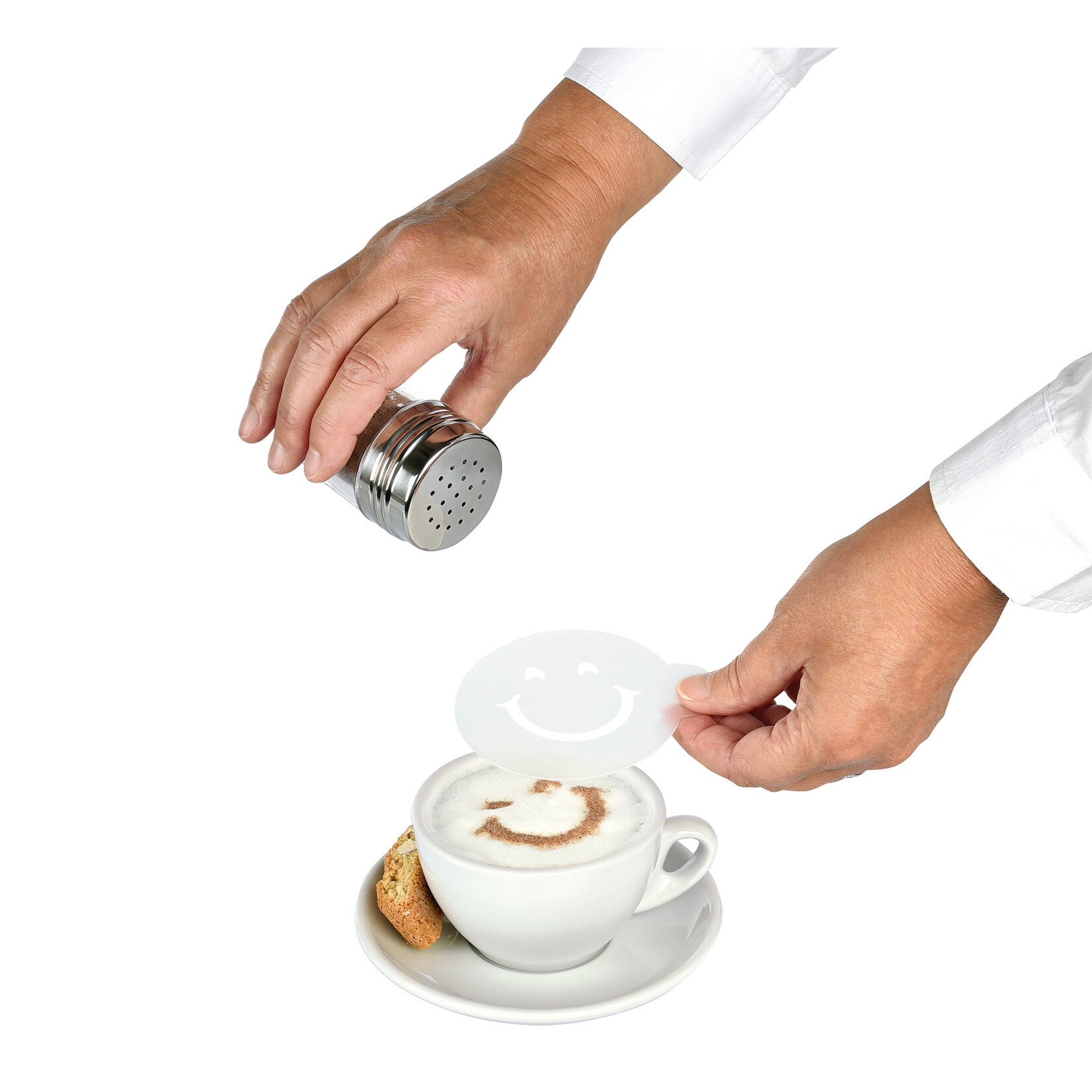 Cilio Cilio latte art sjablonen voor het strooien van cacao Cilio 103113