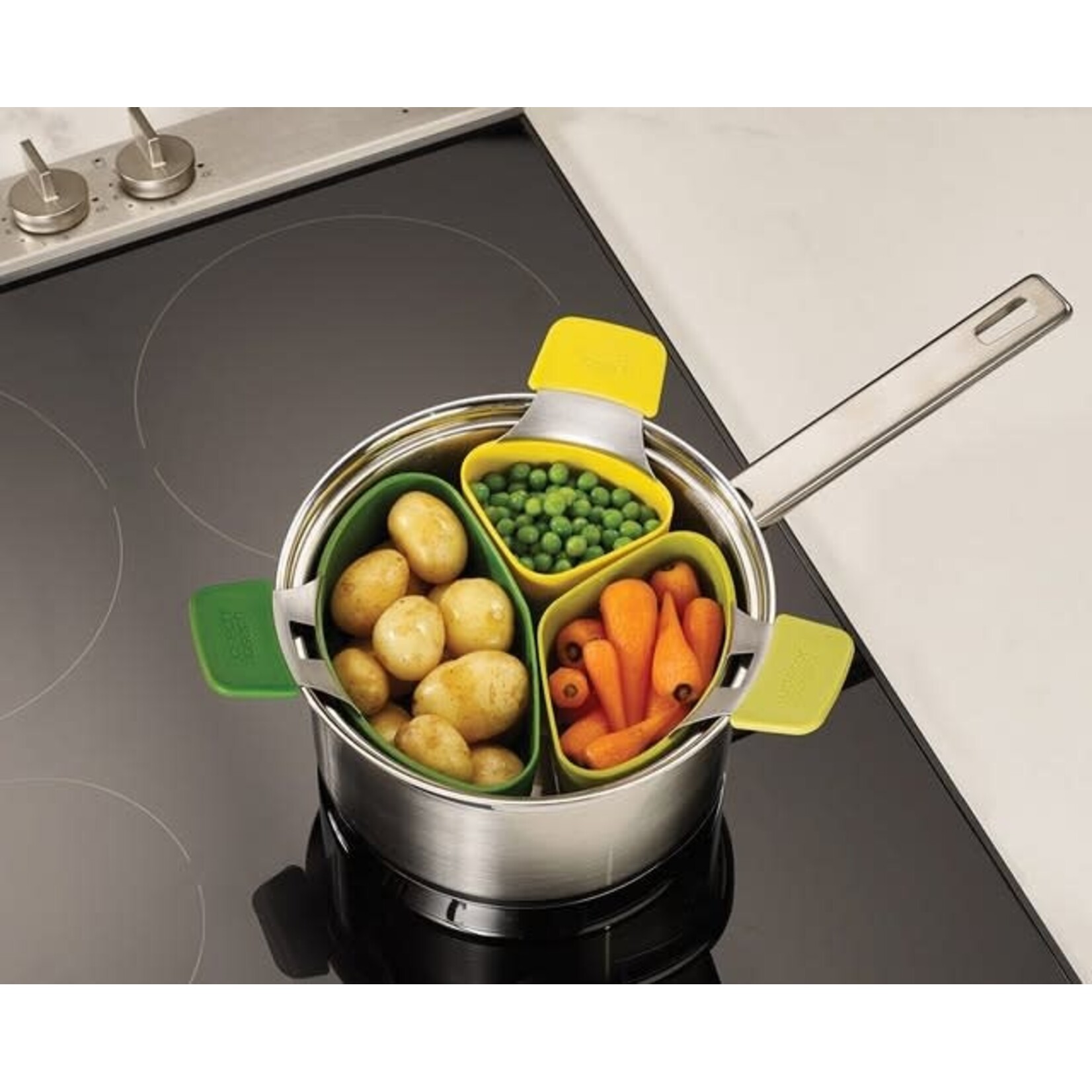 Joseph Joseph Joseph Joseph Nest stomers Nest Steam 3 delig  voor 16 cm pan Joseph Joseph 40083