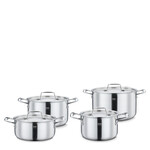 Spring Pannen en meer 4 delige kookpannenset Spring Gourmet pannenset 16, 20, 24 kookpan 20 lage kookpan Spring 0580800604