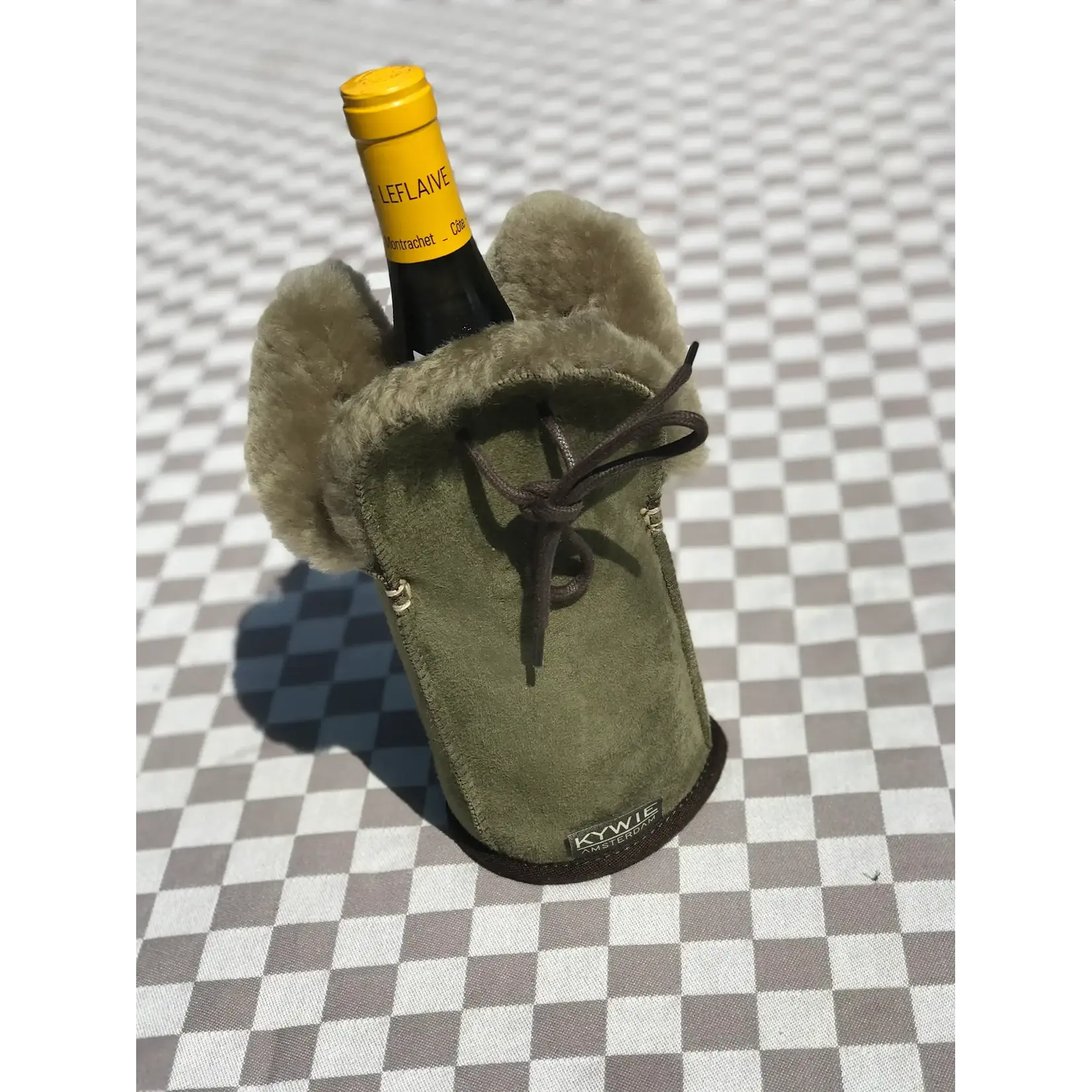 Kywie, keep it cool with wool Kywie Champagne koeler Kywie keep it cool with wool  Champagne Khaki Suede Kywie C55SU