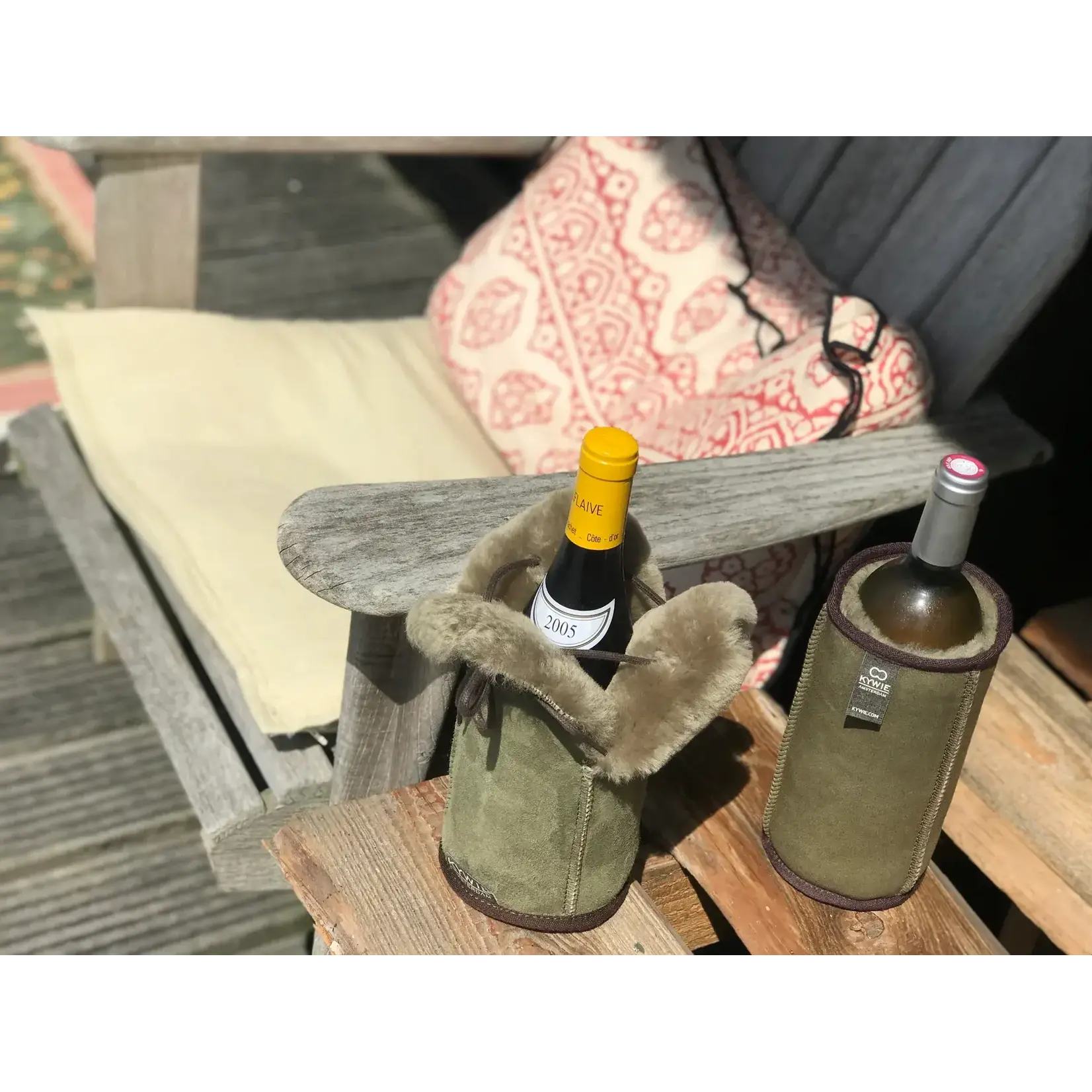 Kywie, keep it cool with wool Kywie Champagne koeler Kywie keep it cool with wool  Champagne Khaki Suede Kywie C55SU