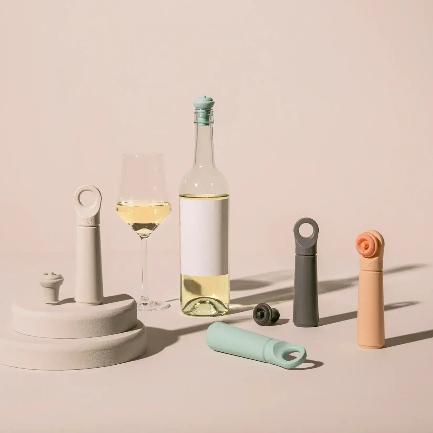 Diverse Merken Vacuvin Loop Wine Saver Vacuum Wine stoppers Vacu Vin 4 kleuren in doos 08890606