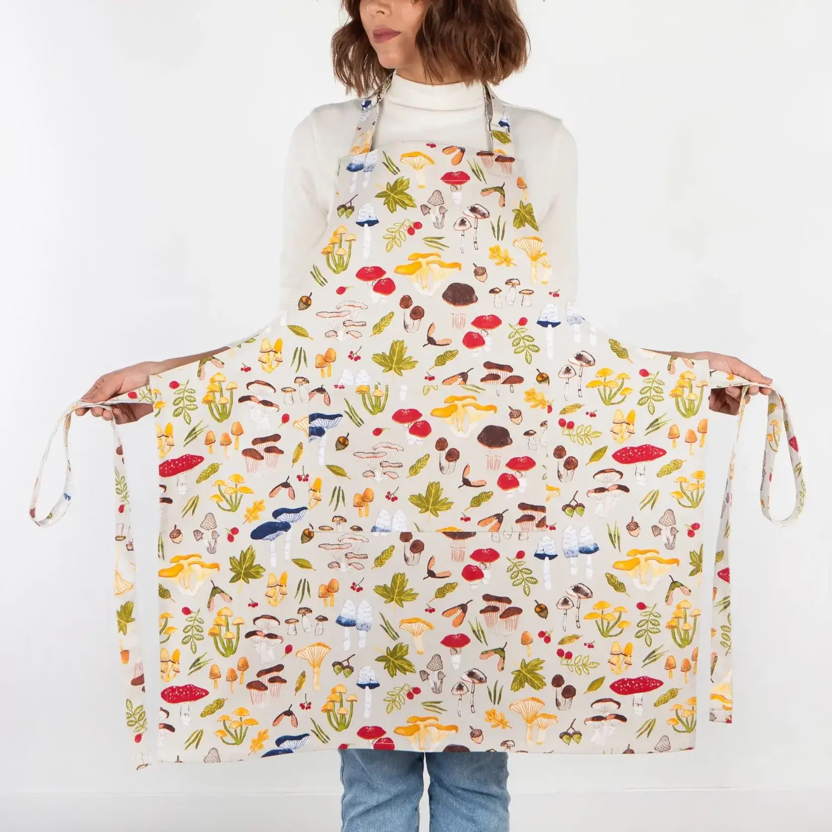 Diverse Merken Now Designs Field Mushrooms  apron schort paddenstoelen uit het veld Now Designs 502206