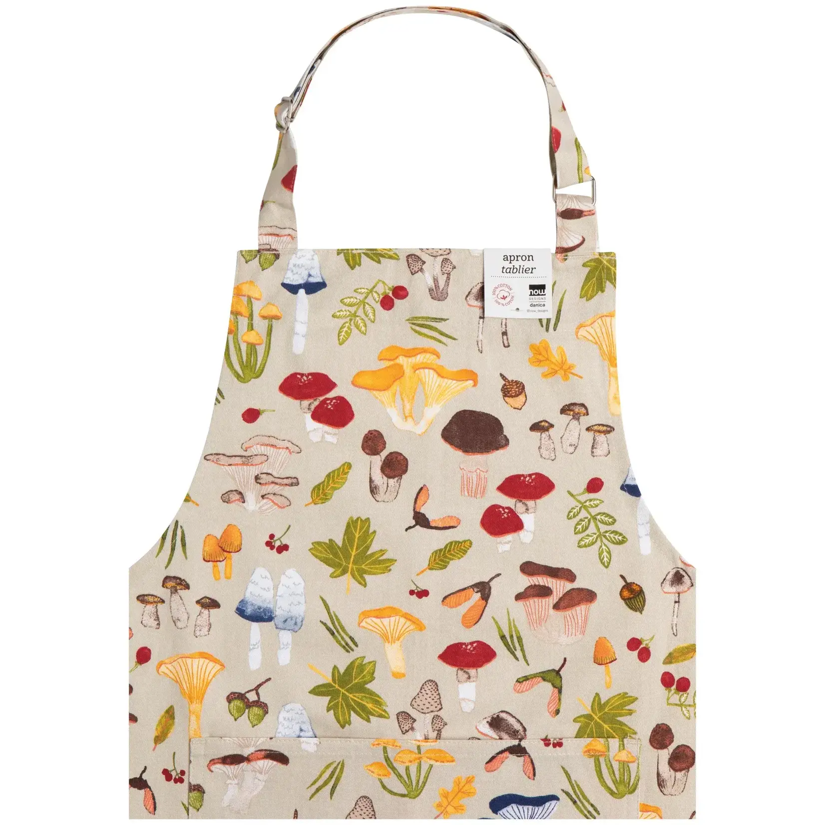 Diverse Merken Now Designs Field Mushrooms  apron schort paddenstoelen uit het veld Now Designs 502206