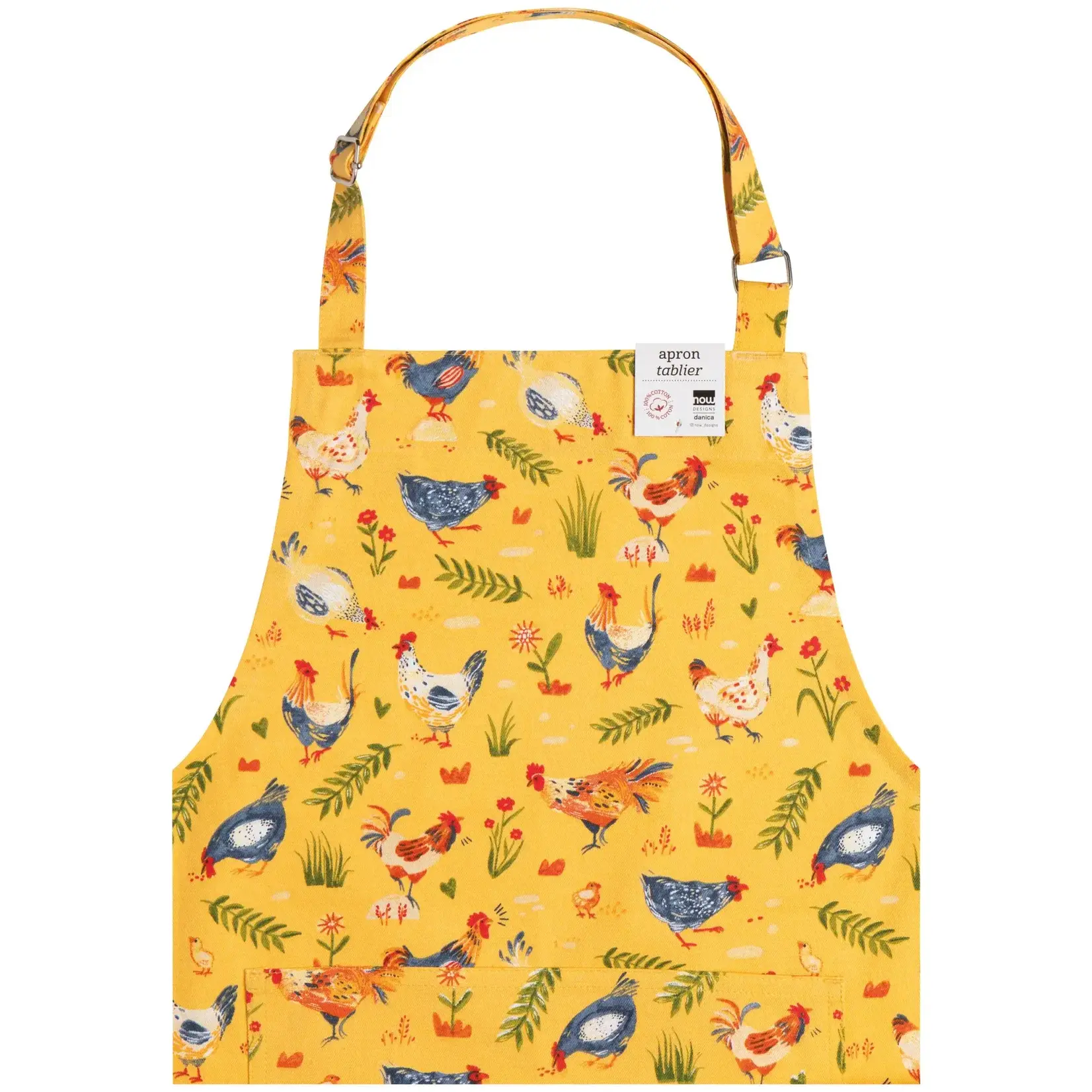 Diverse Merken Now Designs Free range Chef apron Keukenschort kippen Now Designs 502062