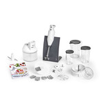 Bamix Bamix® Baking Box, witte staafmixer met 4 mesjes en Bamix SliceSy®  keukenmachine Bamix