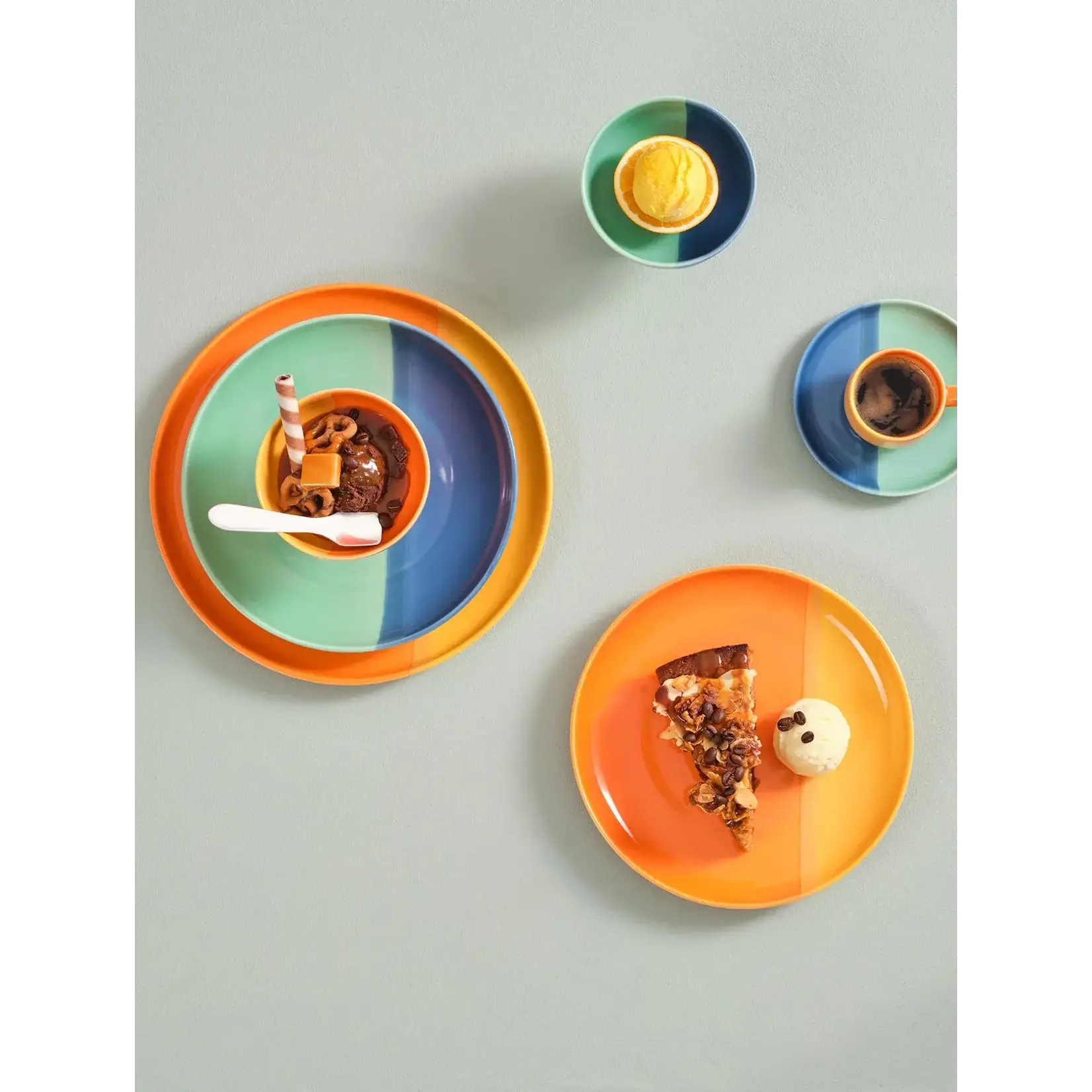 ASA Selection Asa Selection Joy 22 cm Dessert plate ontbijtbord Orange Smoothie ASA 16144286