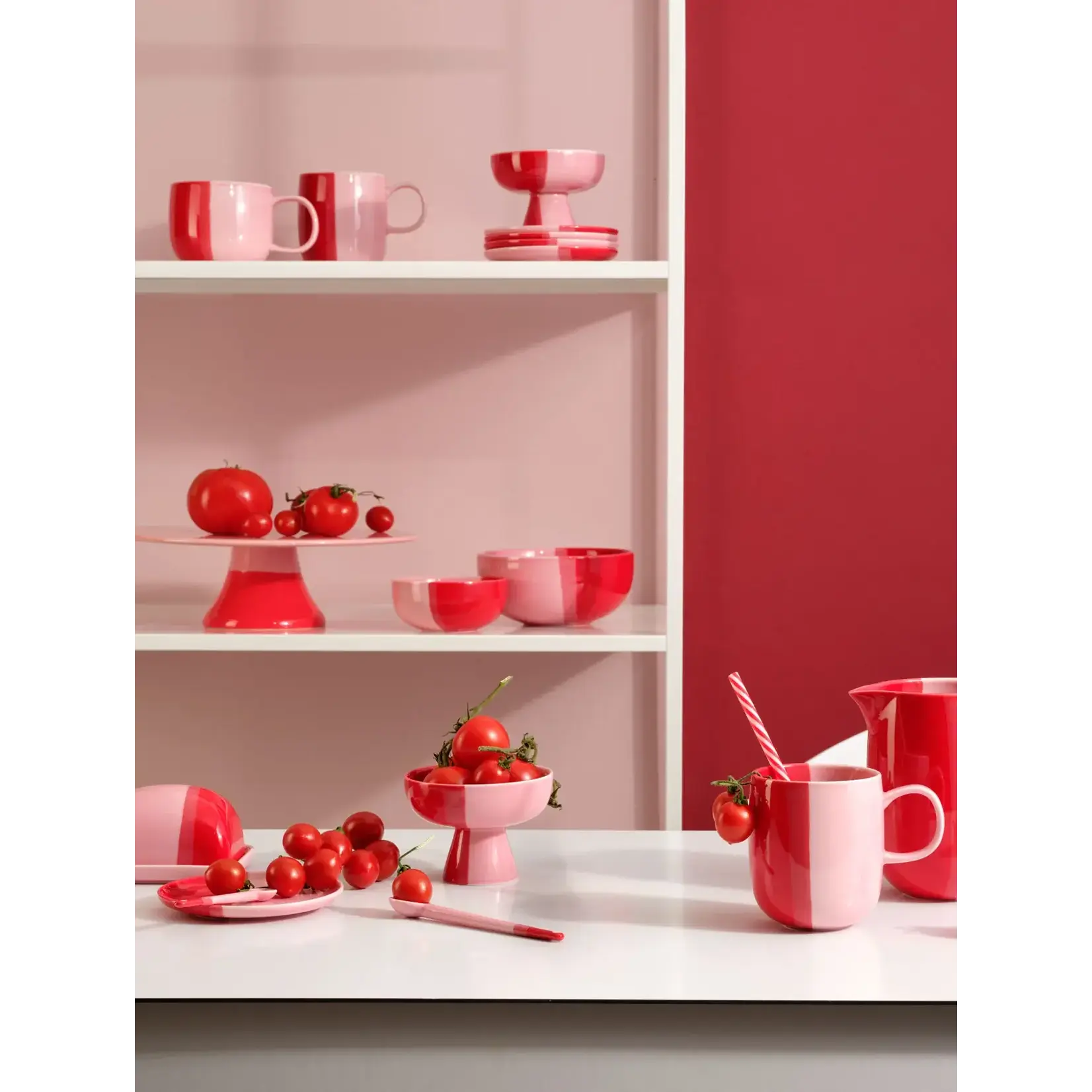 ASA Selection Asa Selection Joy ijscoupe bowl on foot Ø 110 mm Strawberry Smoothie ASA 16391286