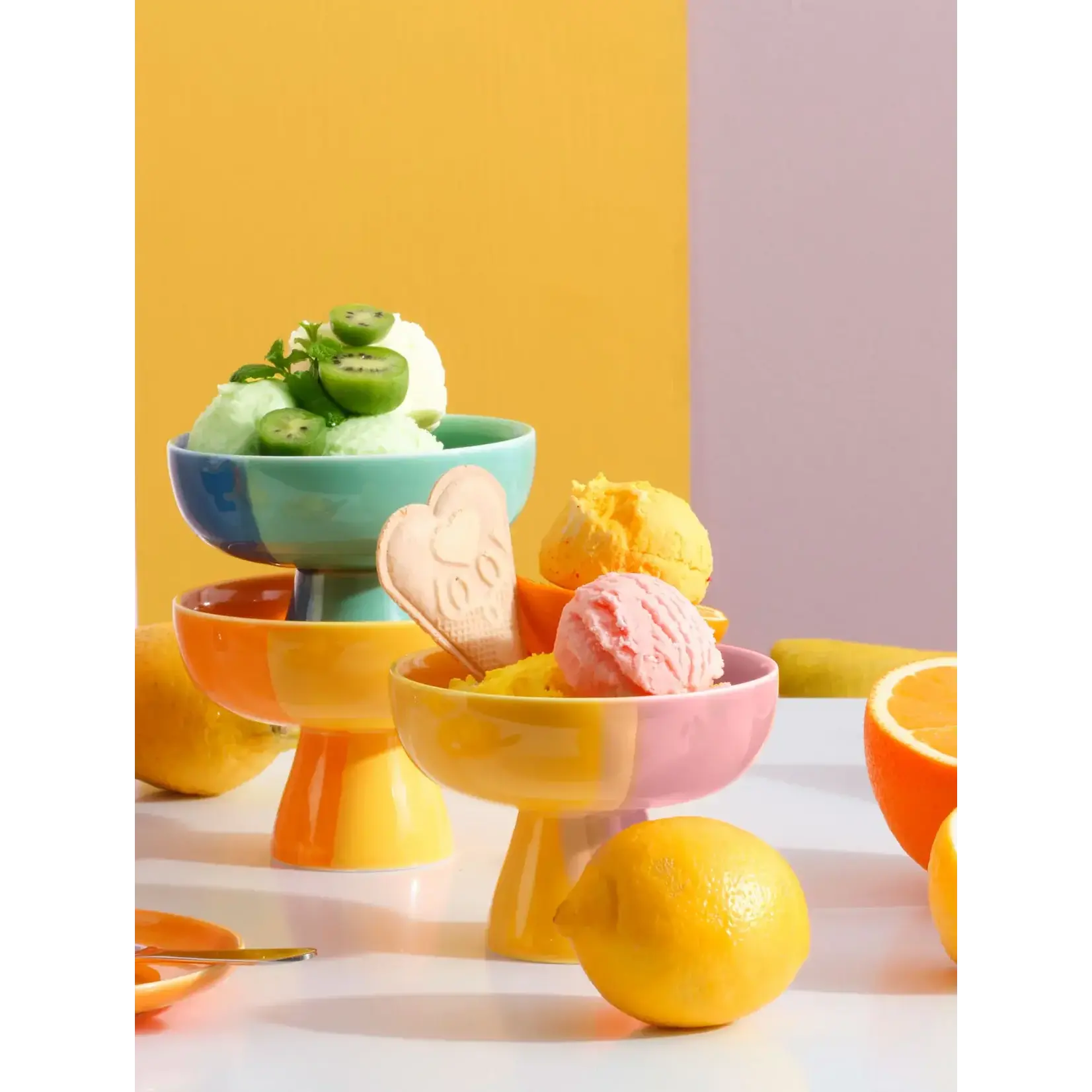 ASA Selection Asa Selection Joy ijscoupe bowl on foot Ø 110 mm Blueberry Smoothie ASA 16392286